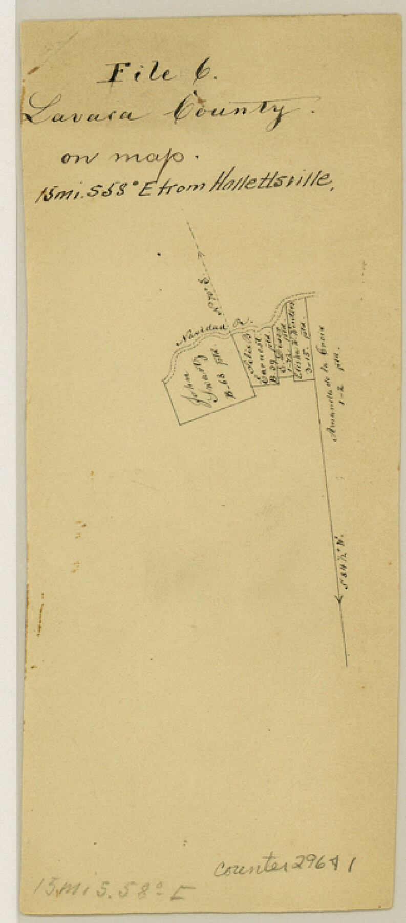 29641, Lavaca County Sketch File 6, General Map Collection