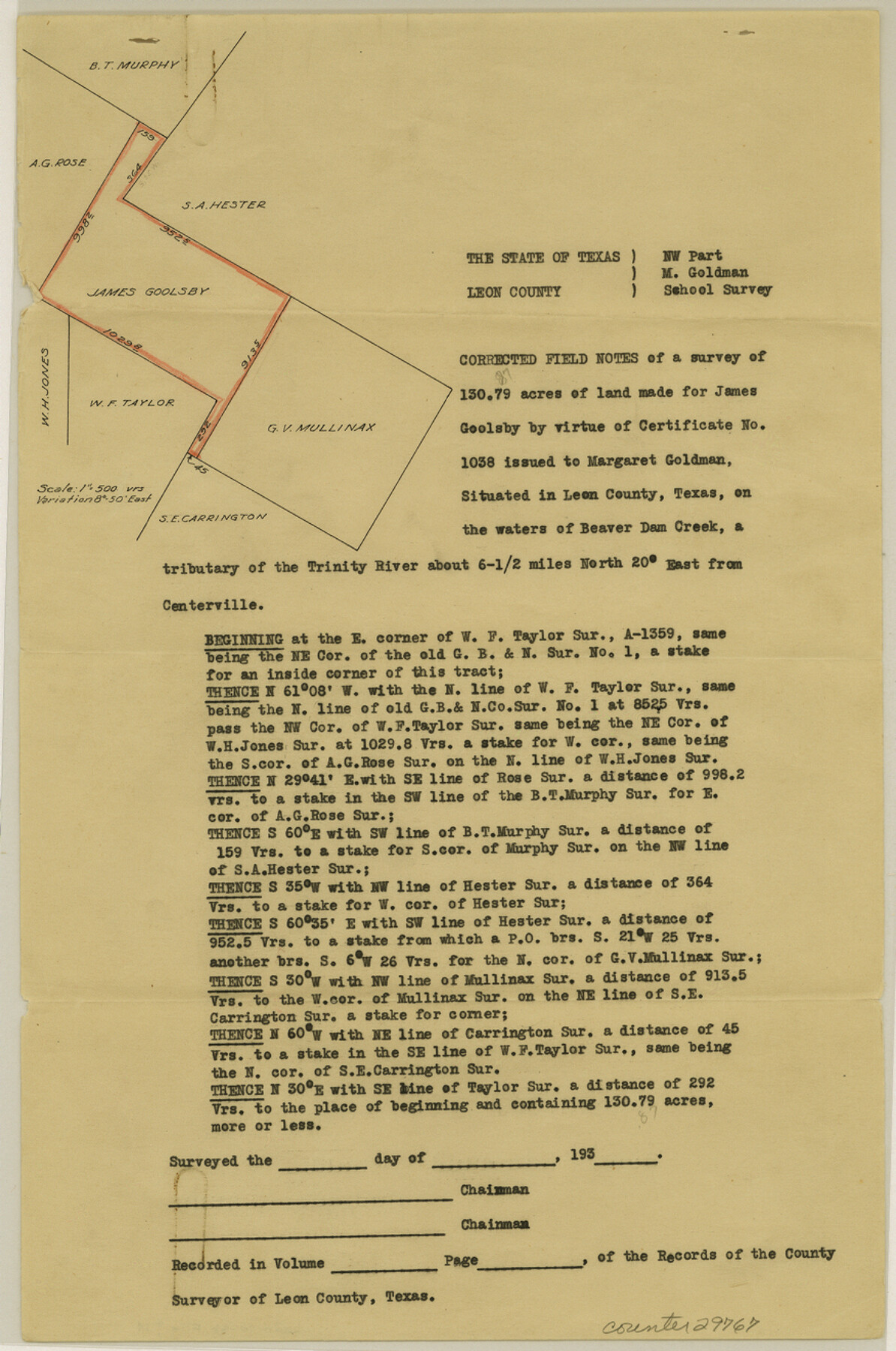 29767, Leon County Sketch File 14, General Map Collection