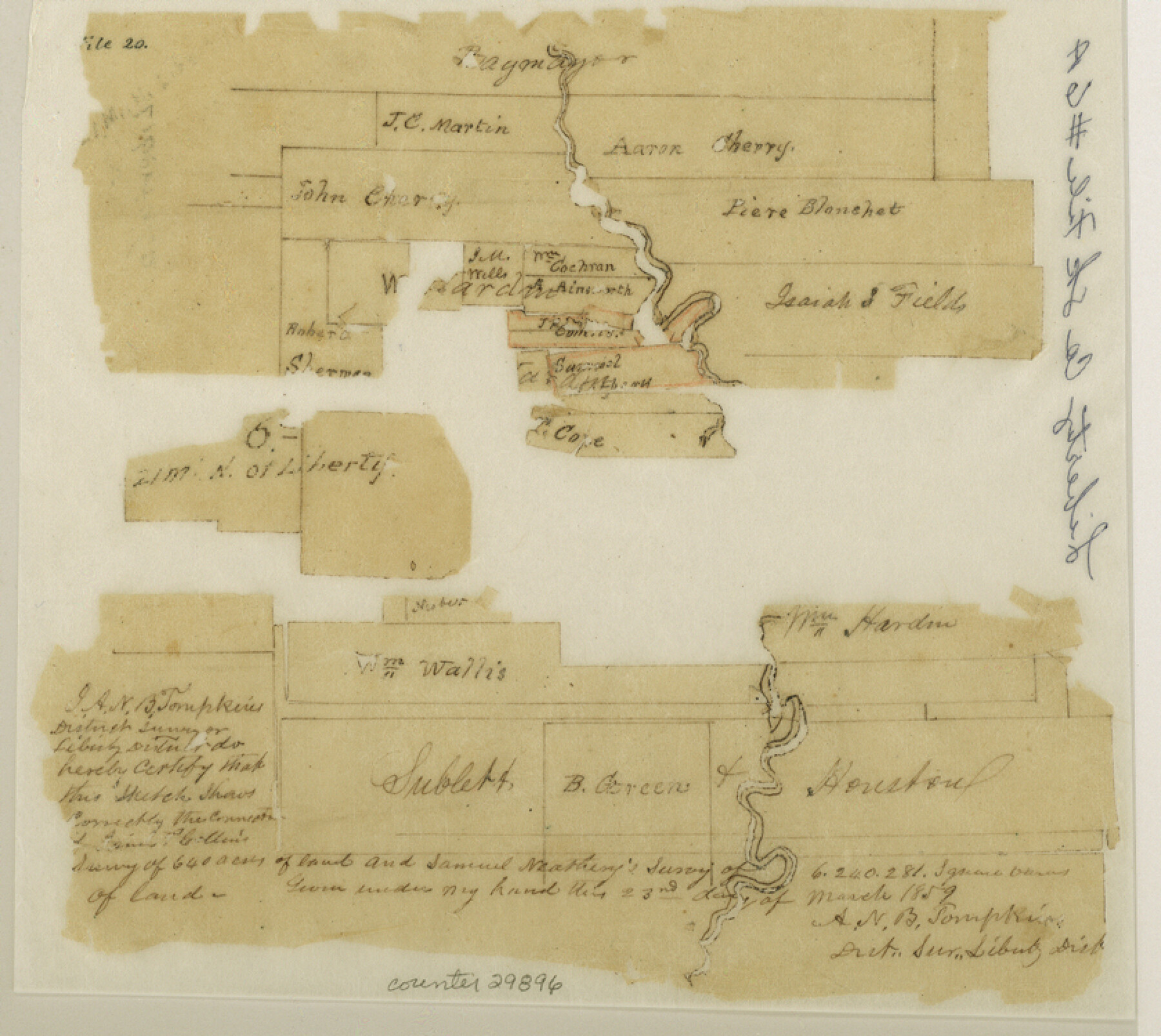 29896, Liberty County Sketch File 6a, General Map Collection