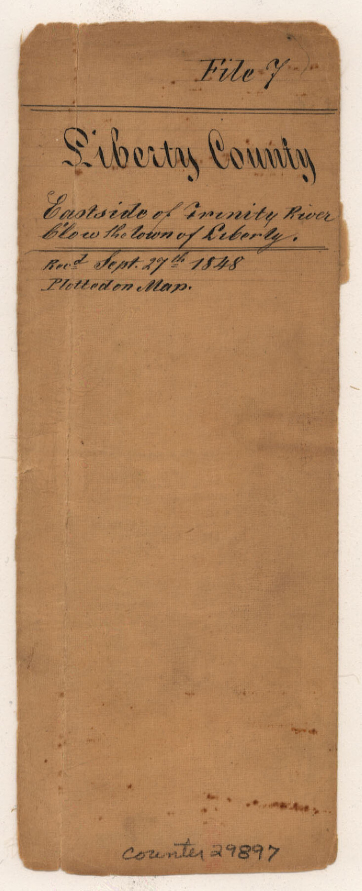 29897, Liberty County Sketch File 7, General Map Collection