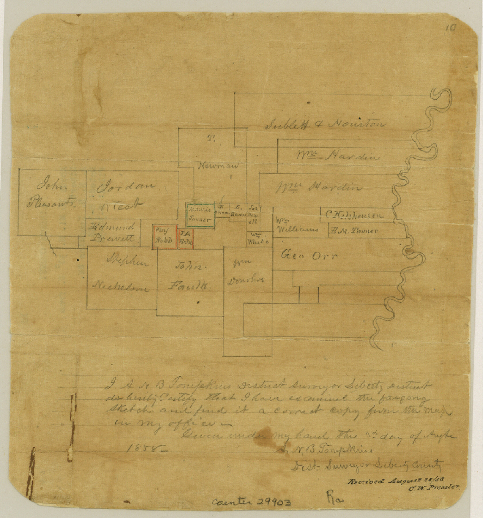 29903, Liberty County Sketch File 10, General Map Collection