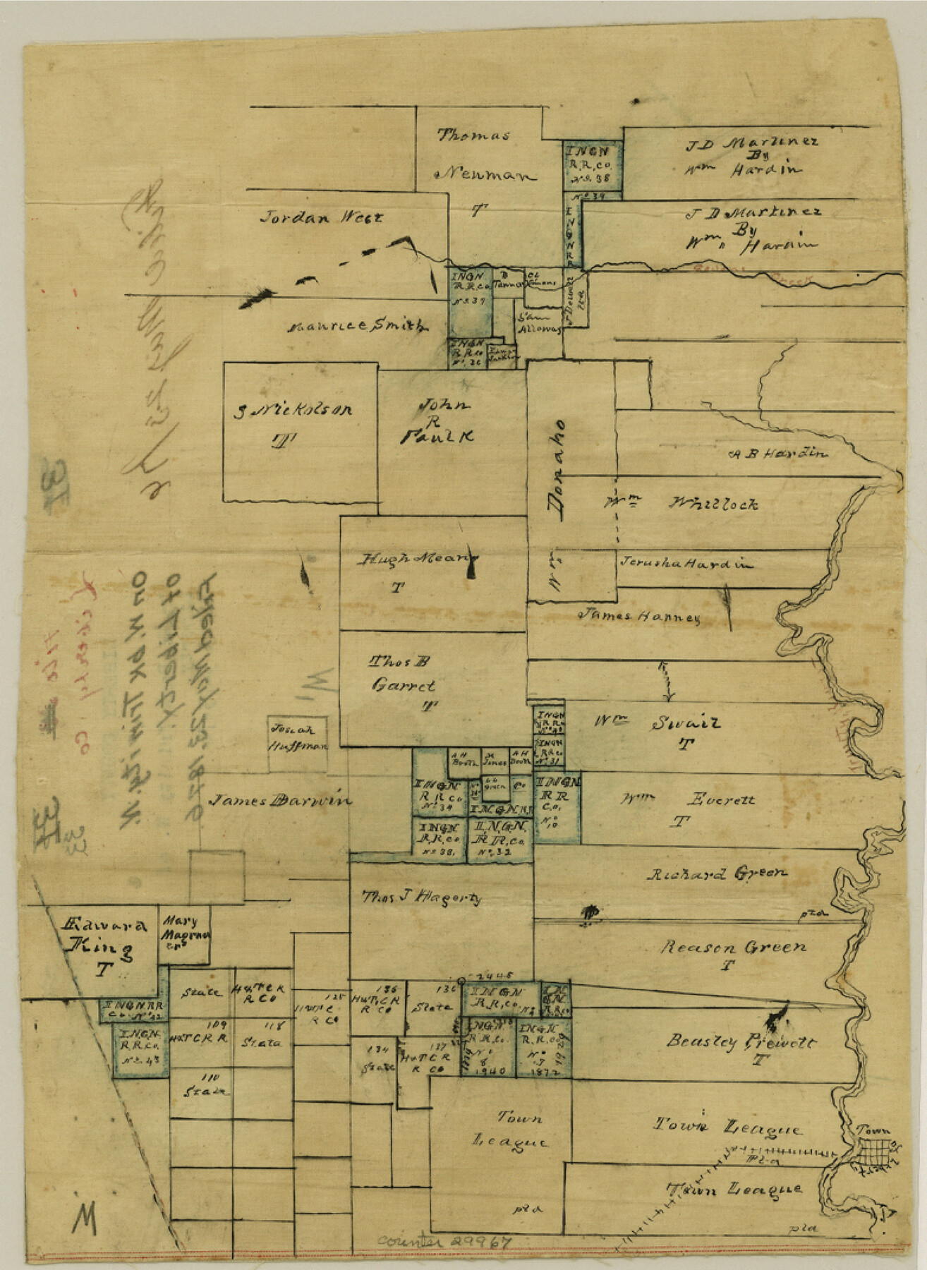 29967, Liberty County Sketch File 33, General Map Collection