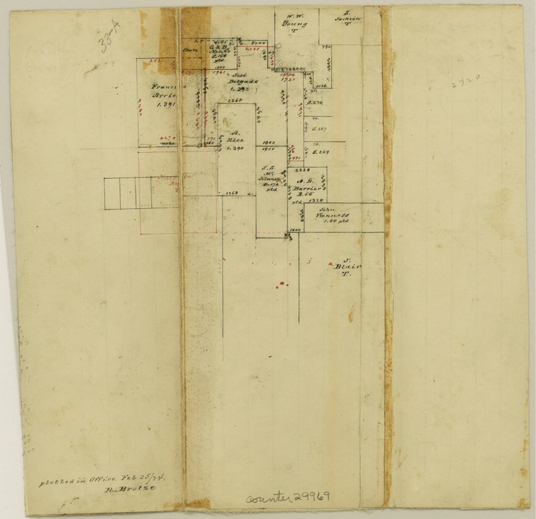 29969, Liberty County Sketch File 33a, General Map Collection