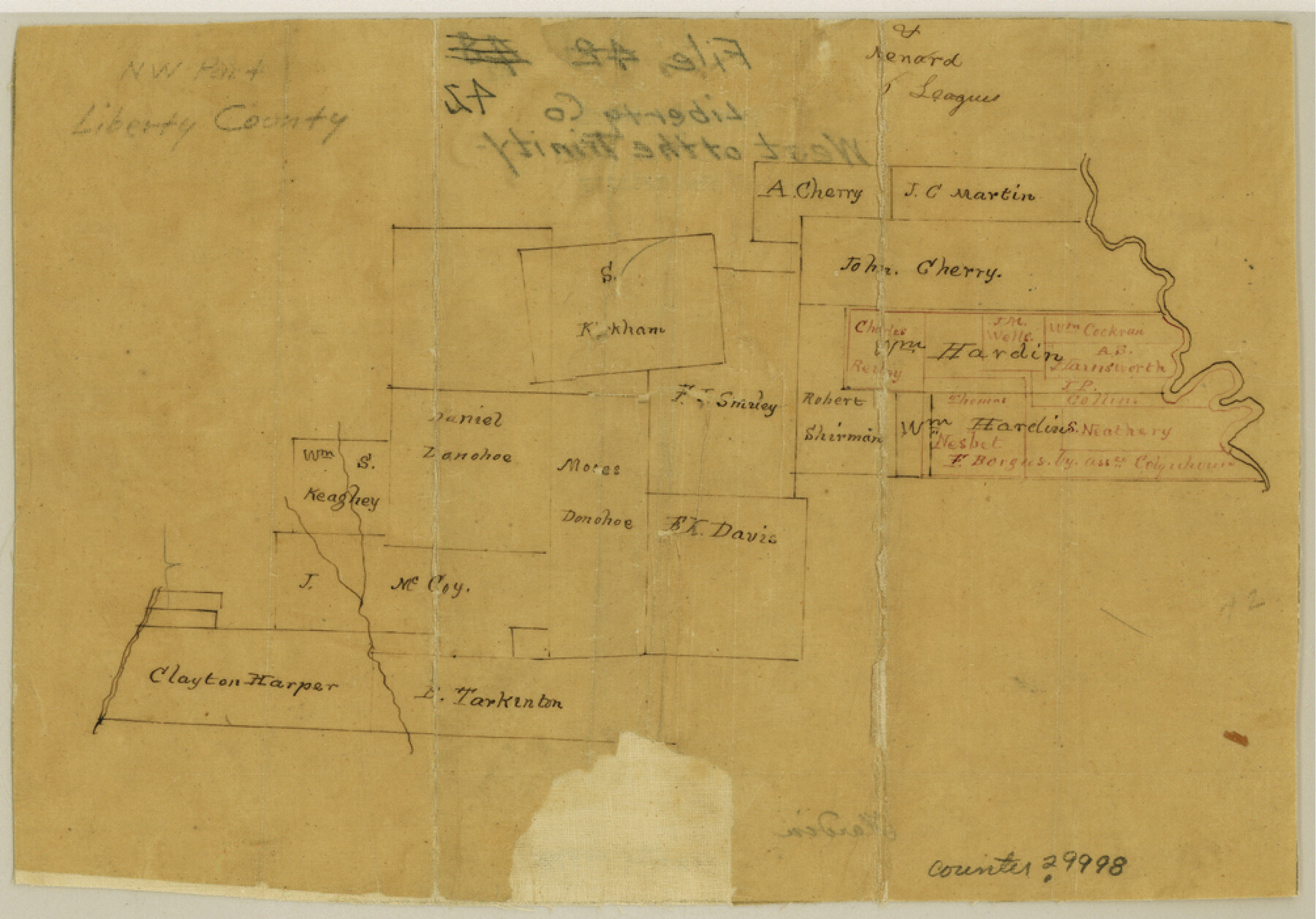 29998, Liberty County Sketch File 42, General Map Collection