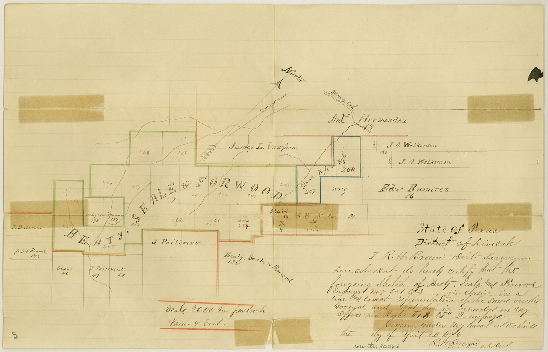 30263, Live Oak County Sketch File 10, General Map Collection