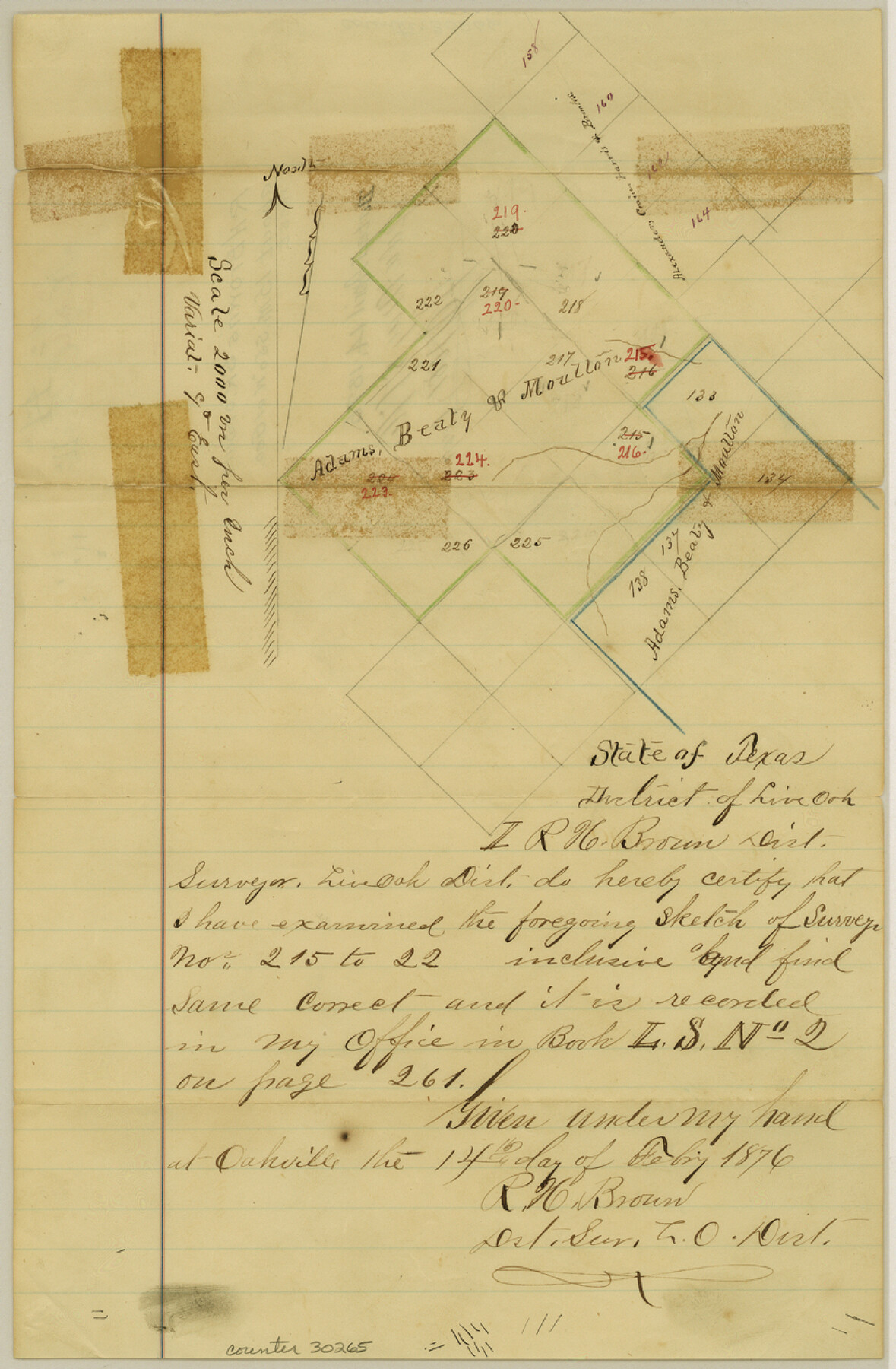 30265, Live Oak County Sketch File 11a, General Map Collection
