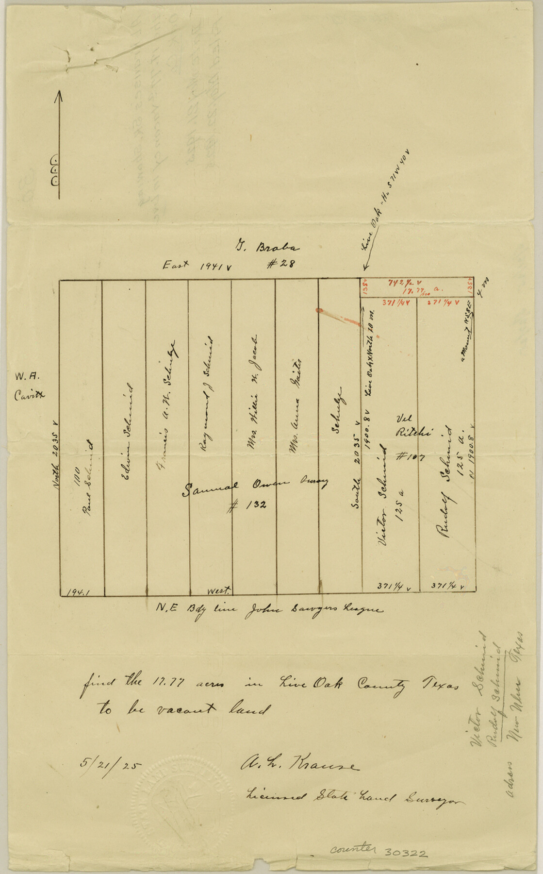 30322, Live Oak County Sketch File 30, General Map Collection