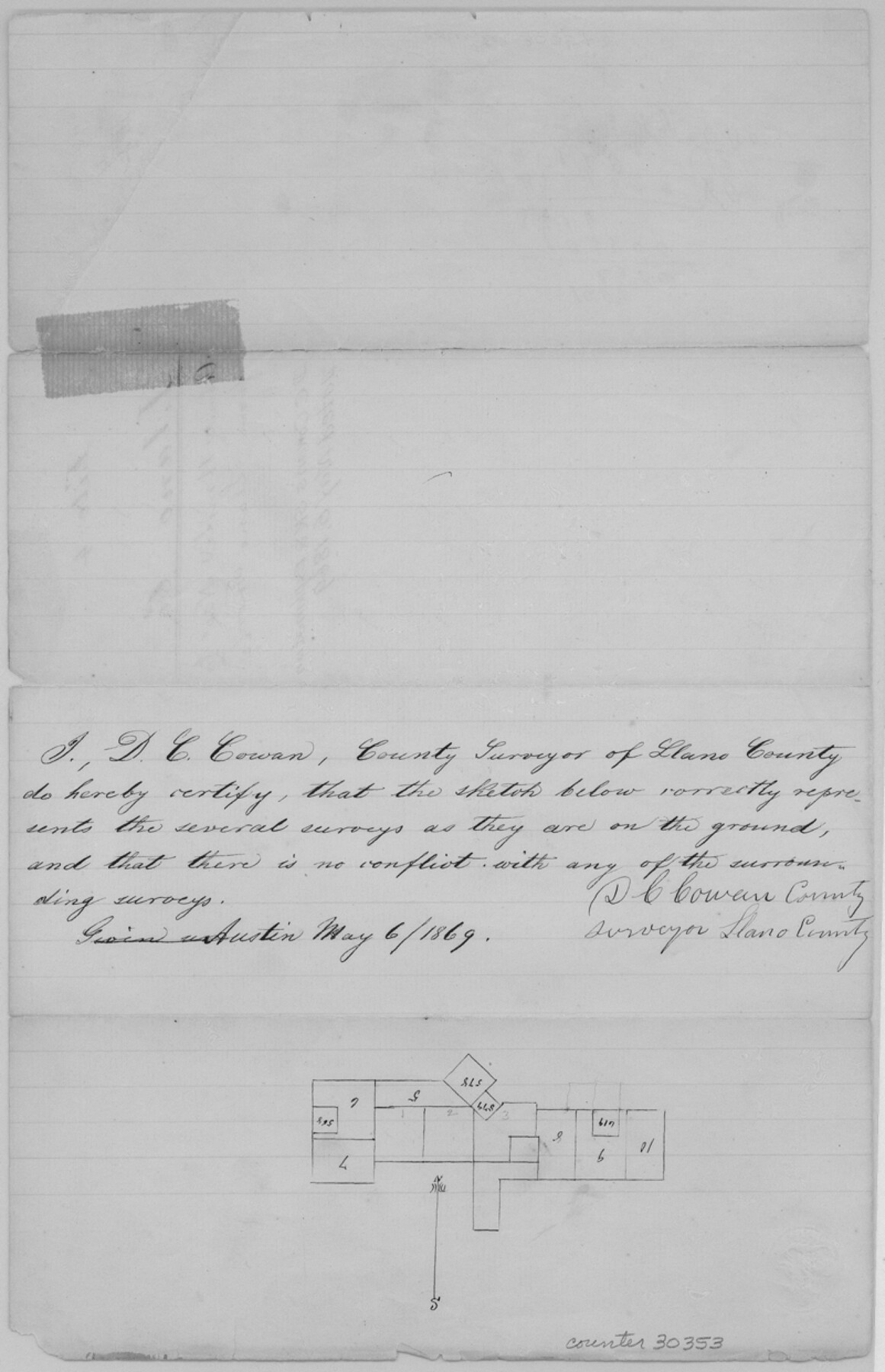 30353, Llano County Sketch File 4, General Map Collection