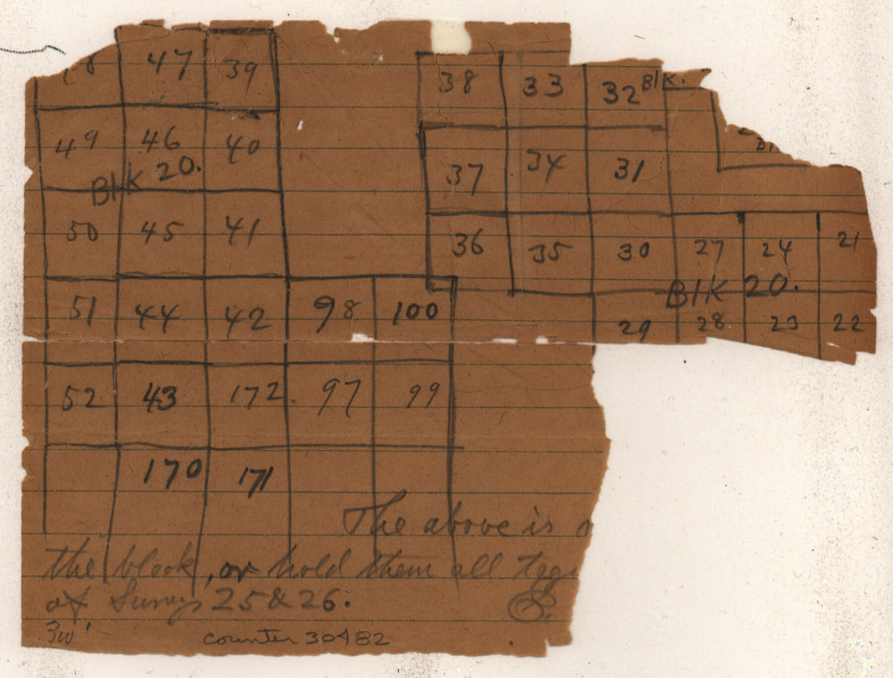 30482, Lynn County Sketch File 13, General Map Collection