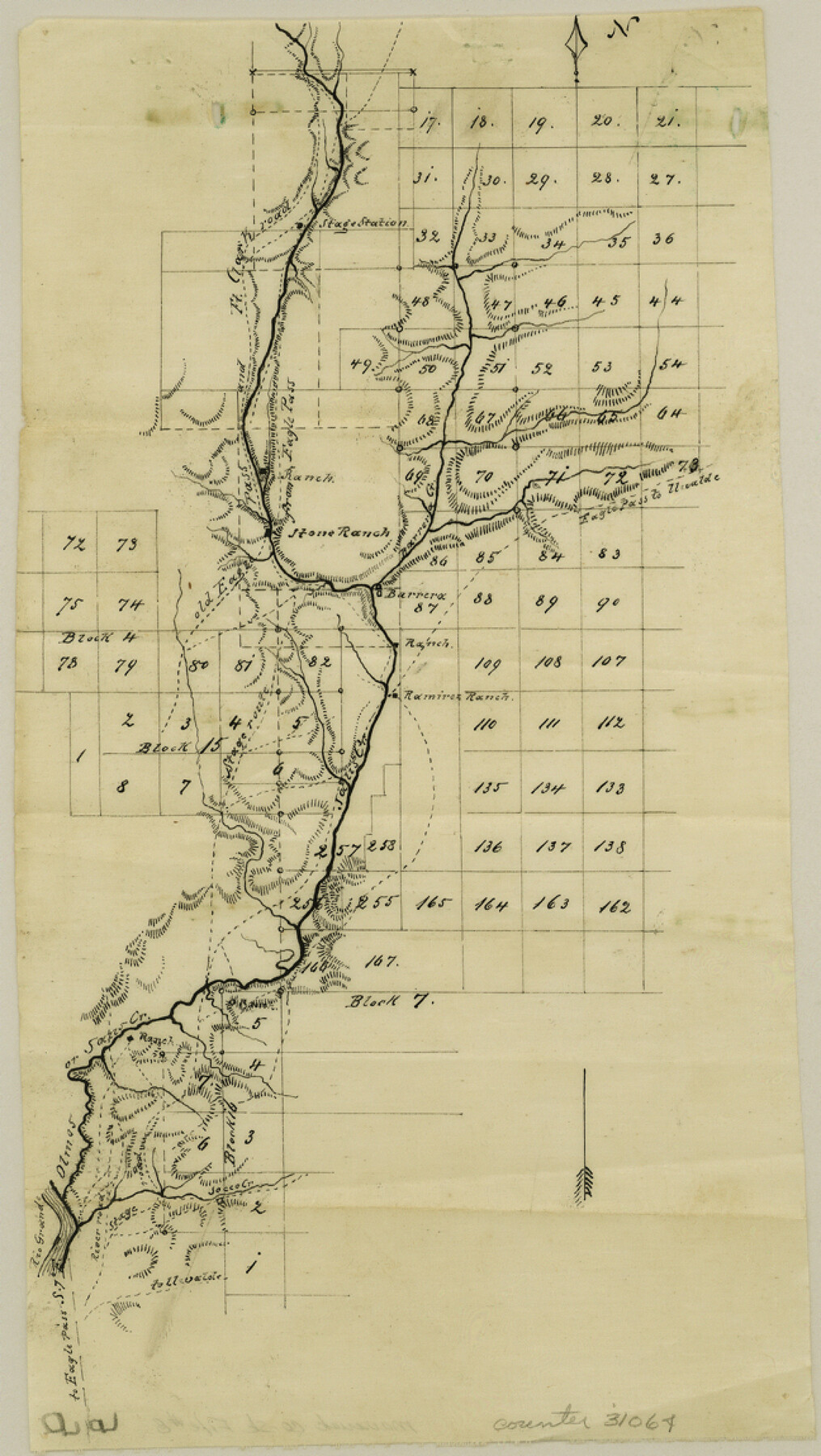 31064, Maverick County Sketch File 8, General Map Collection