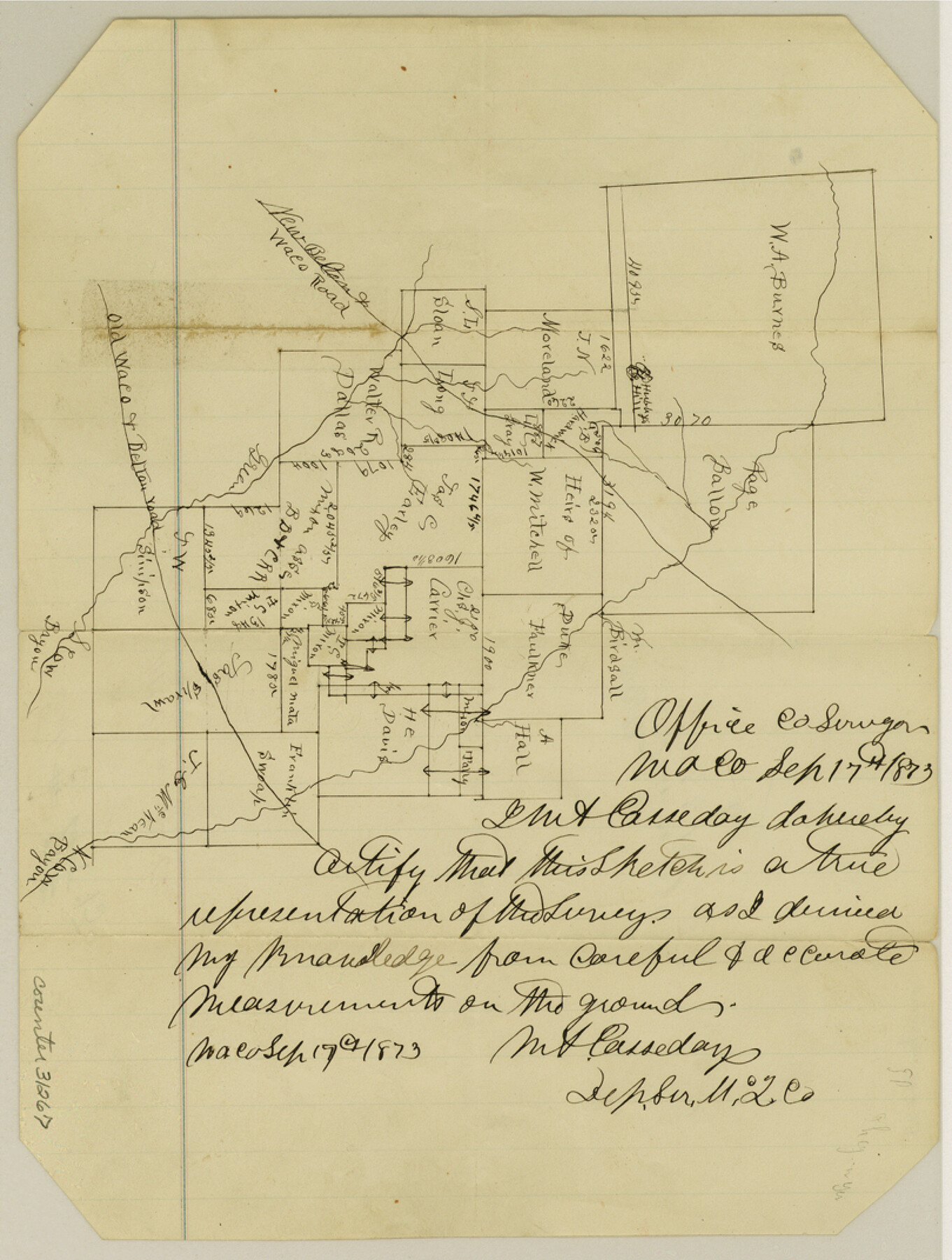 31267, McLennan County Sketch File 13, General Map Collection