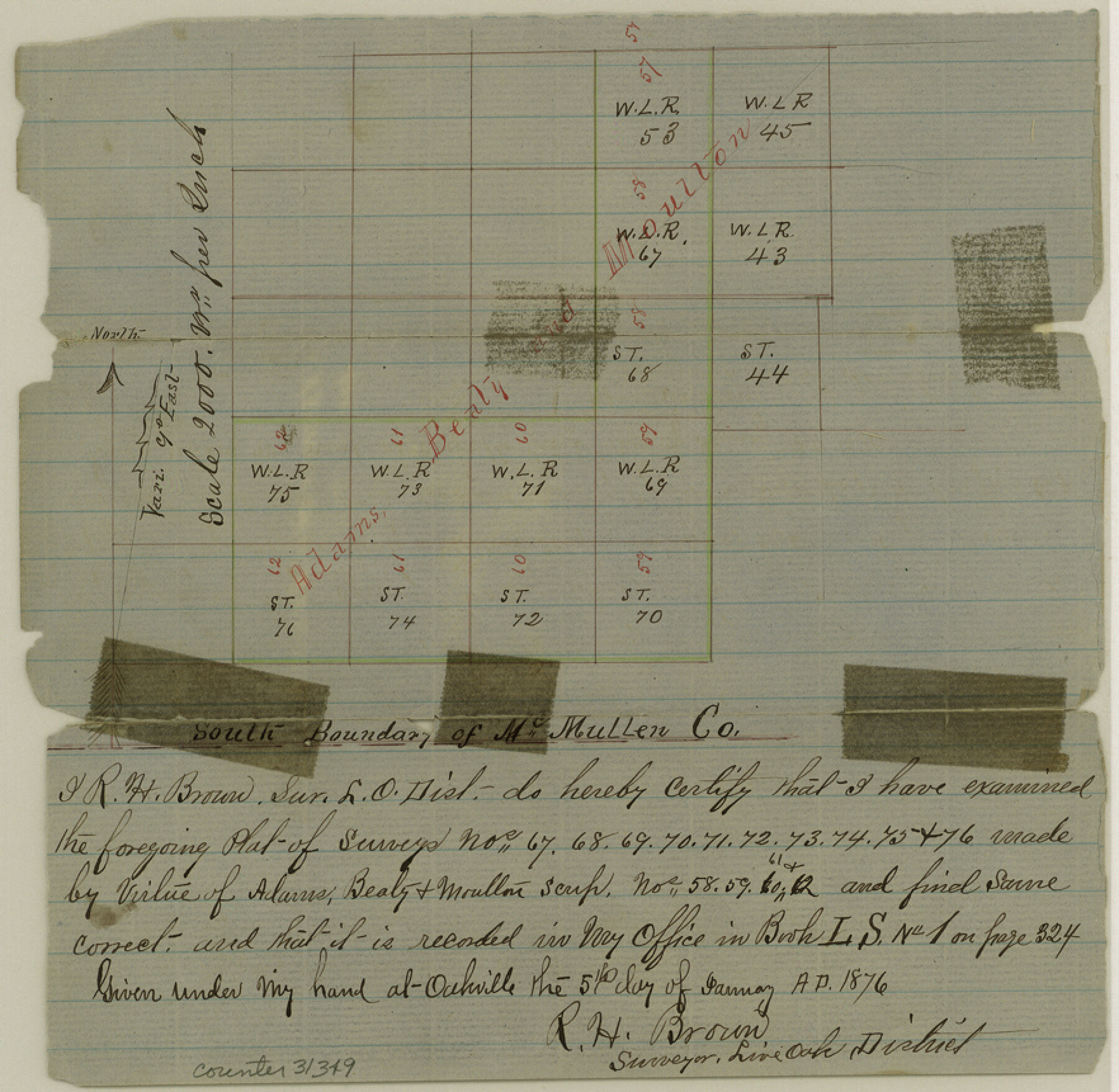 31349, McMullen County Sketch File 8, General Map Collection