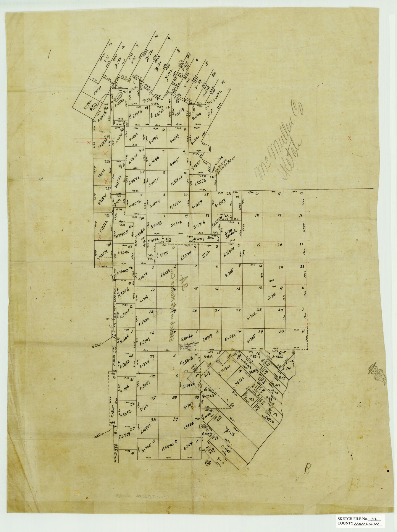 31400, McMullen County Sketch File 34, General Map Collection