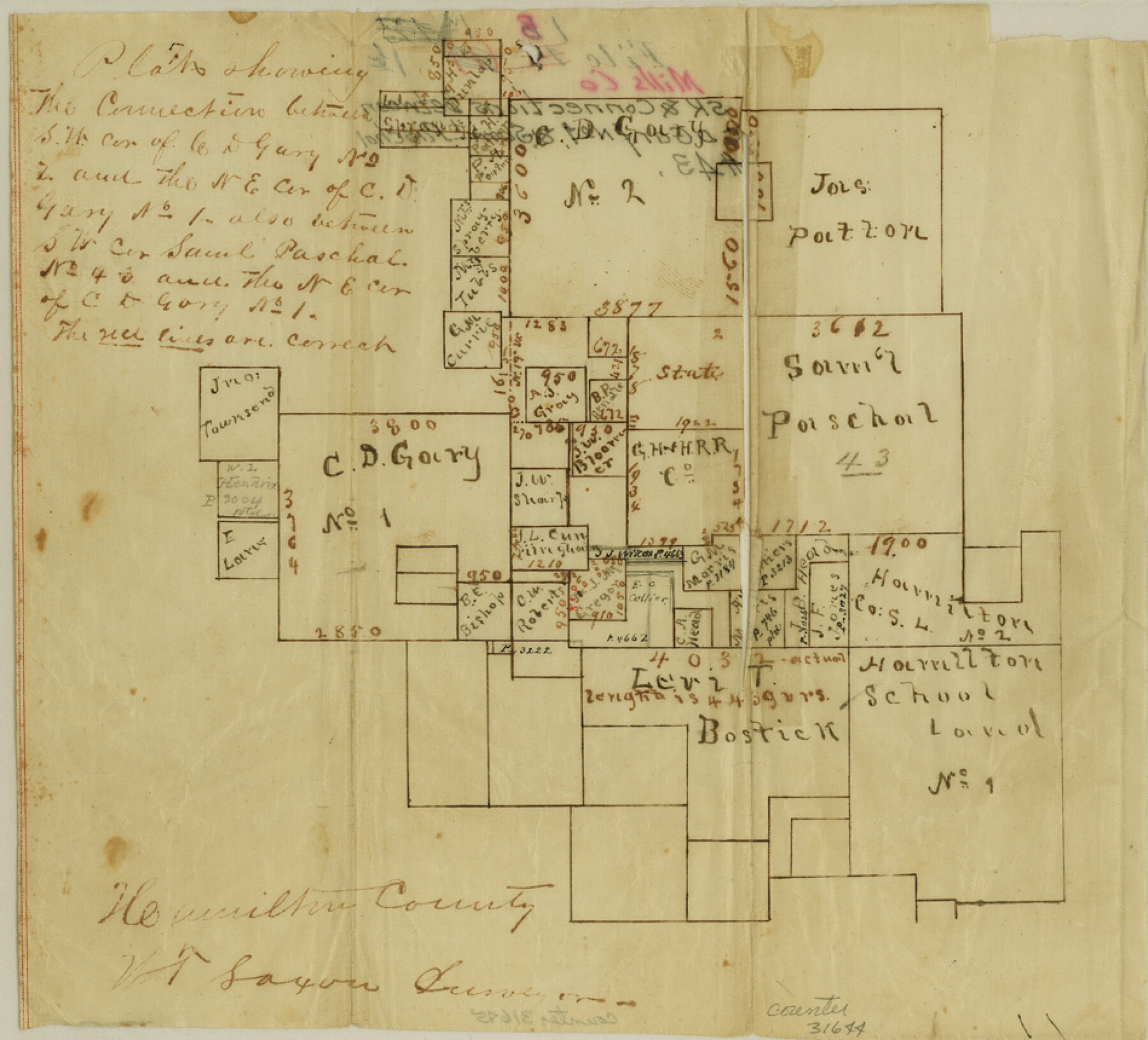 31644, Mills County Sketch File 1b, General Map Collection