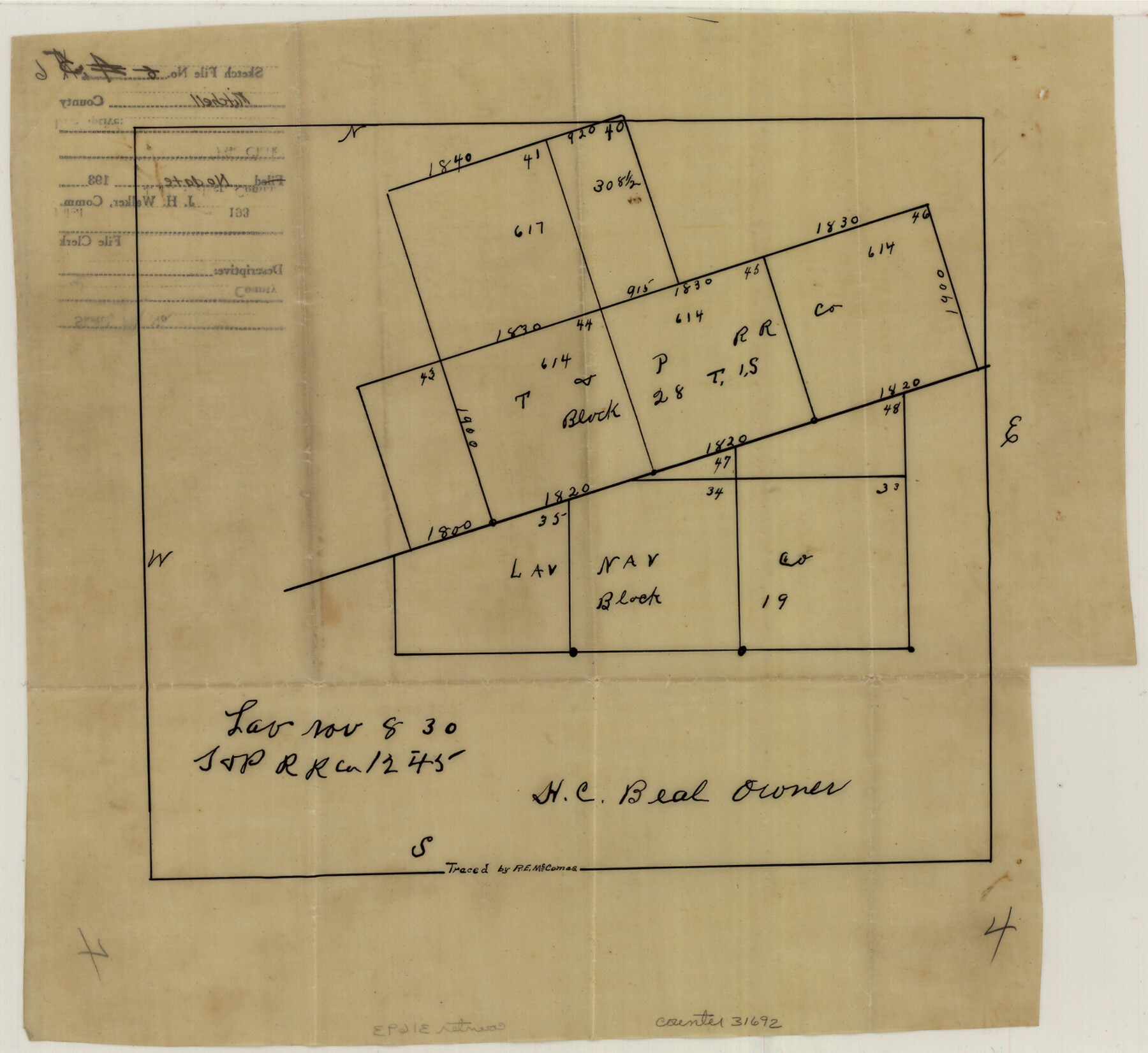 31692, Mitchell County Sketch File 6, General Map Collection