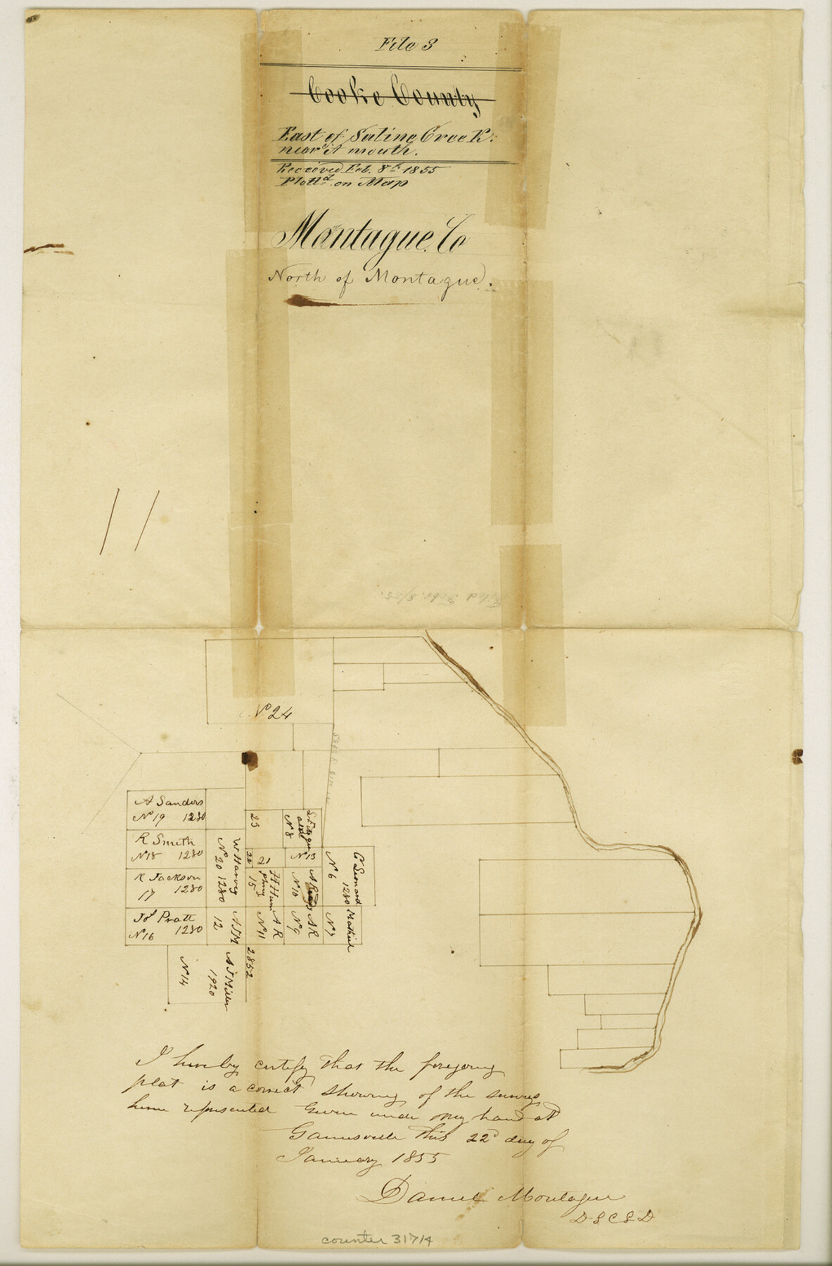 31714, Montague County Sketch File 3, General Map Collection