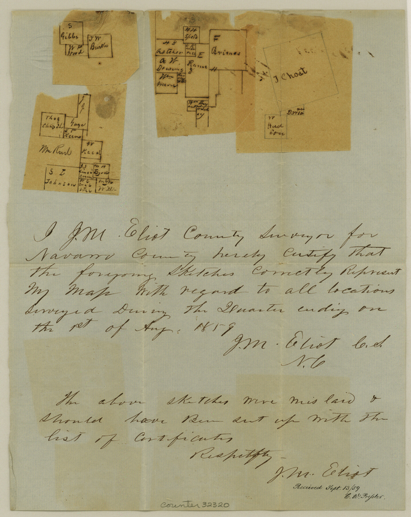 32320, Navarro County Sketch File 11, General Map Collection