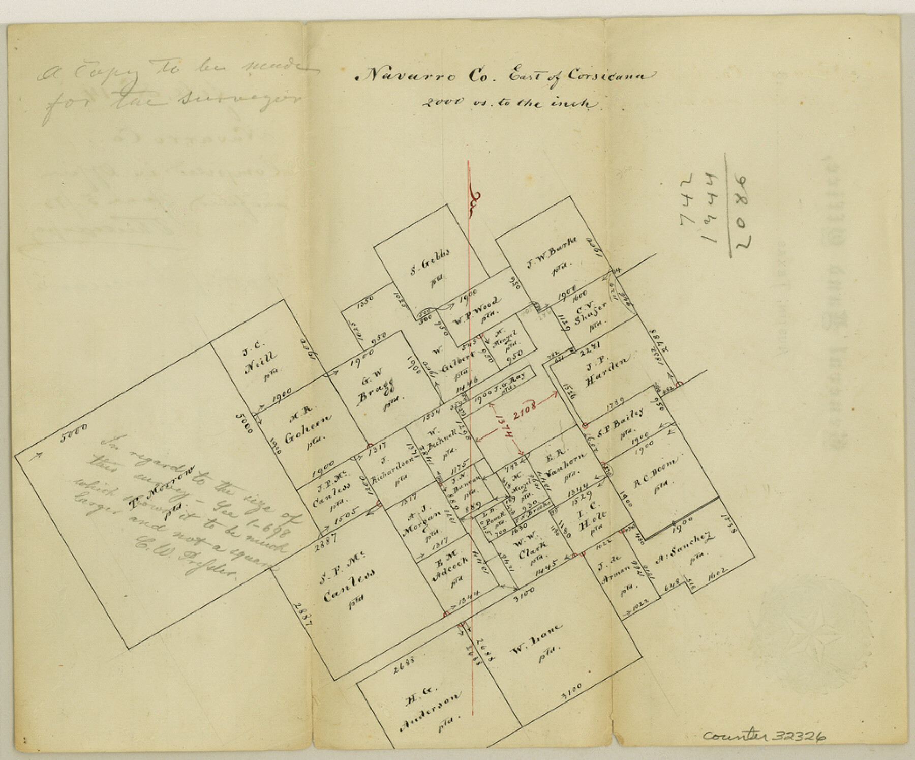 32326, Navarro County Sketch File 14, General Map Collection