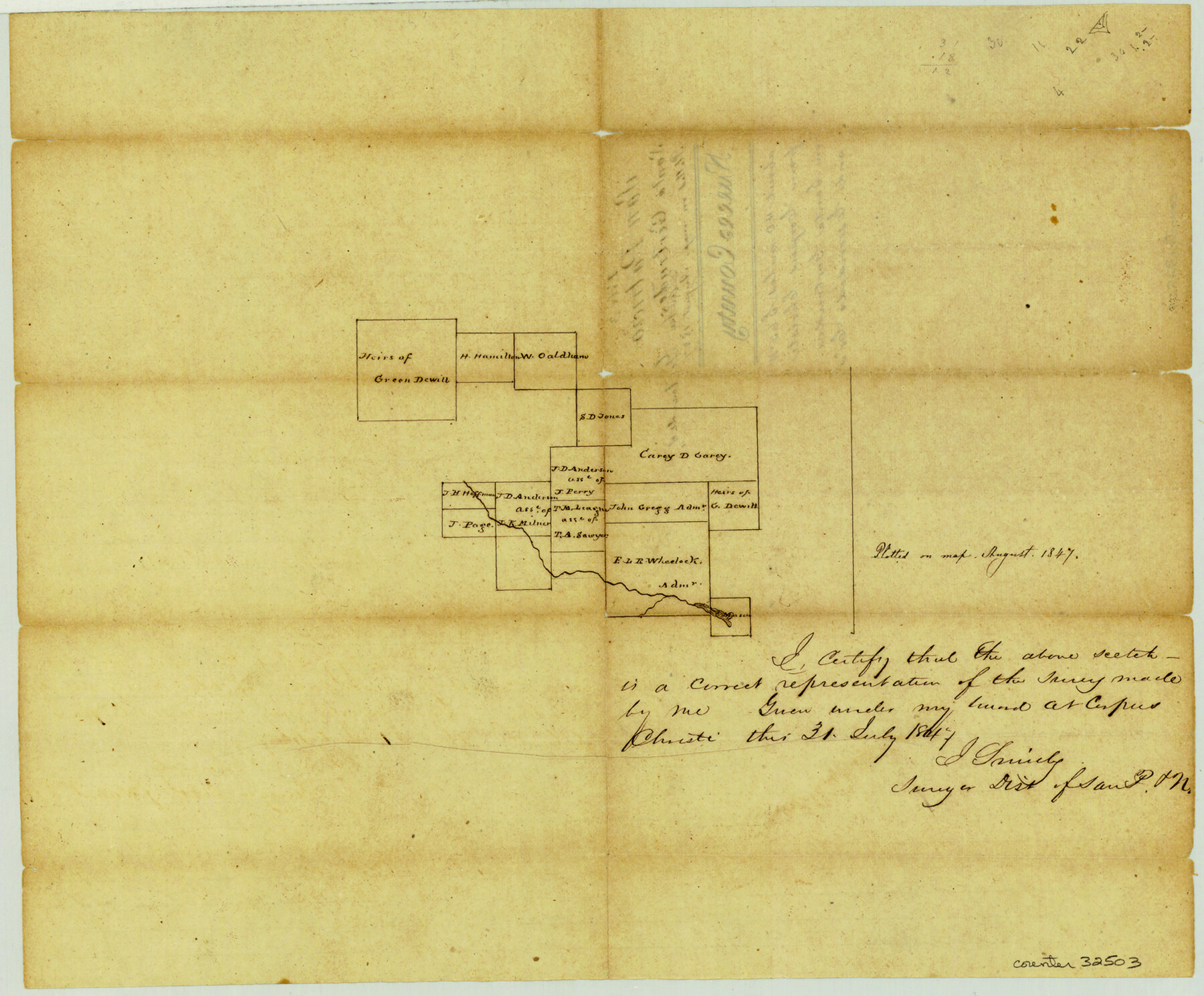 32503, Nueces County Sketch File 3, General Map Collection