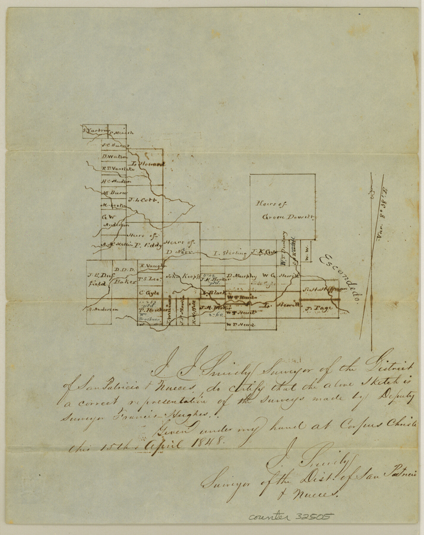 32505, Nueces County Sketch File 4, General Map Collection