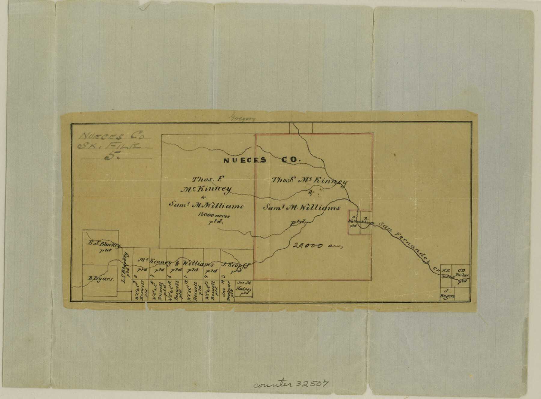 32507, Nueces County Sketch File 5, General Map Collection