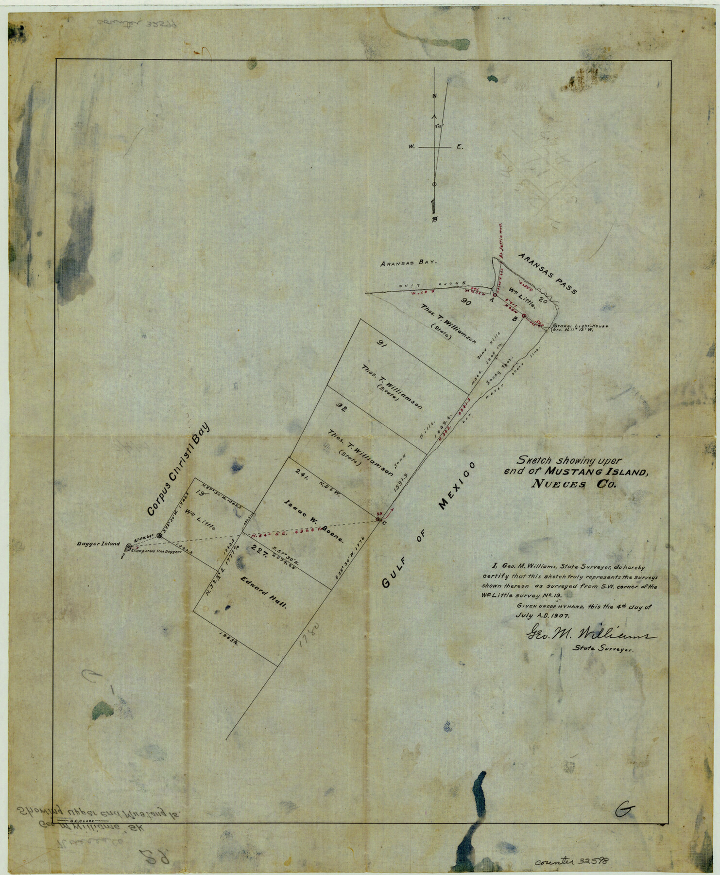 32598, Nueces County Sketch File 29, General Map Collection