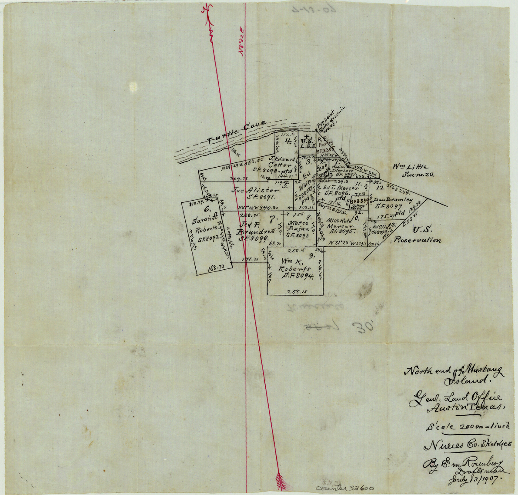 32600, Nueces County Sketch File 30, General Map Collection