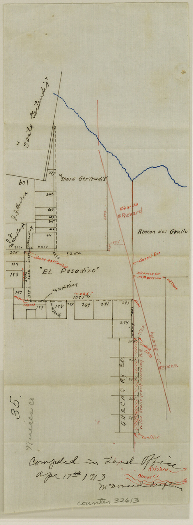 32613, Nueces County Sketch File 35, General Map Collection