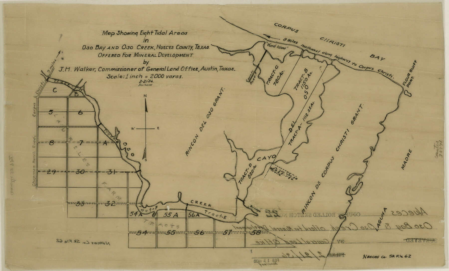 32971, Nueces County Sketch File 62, General Map Collection