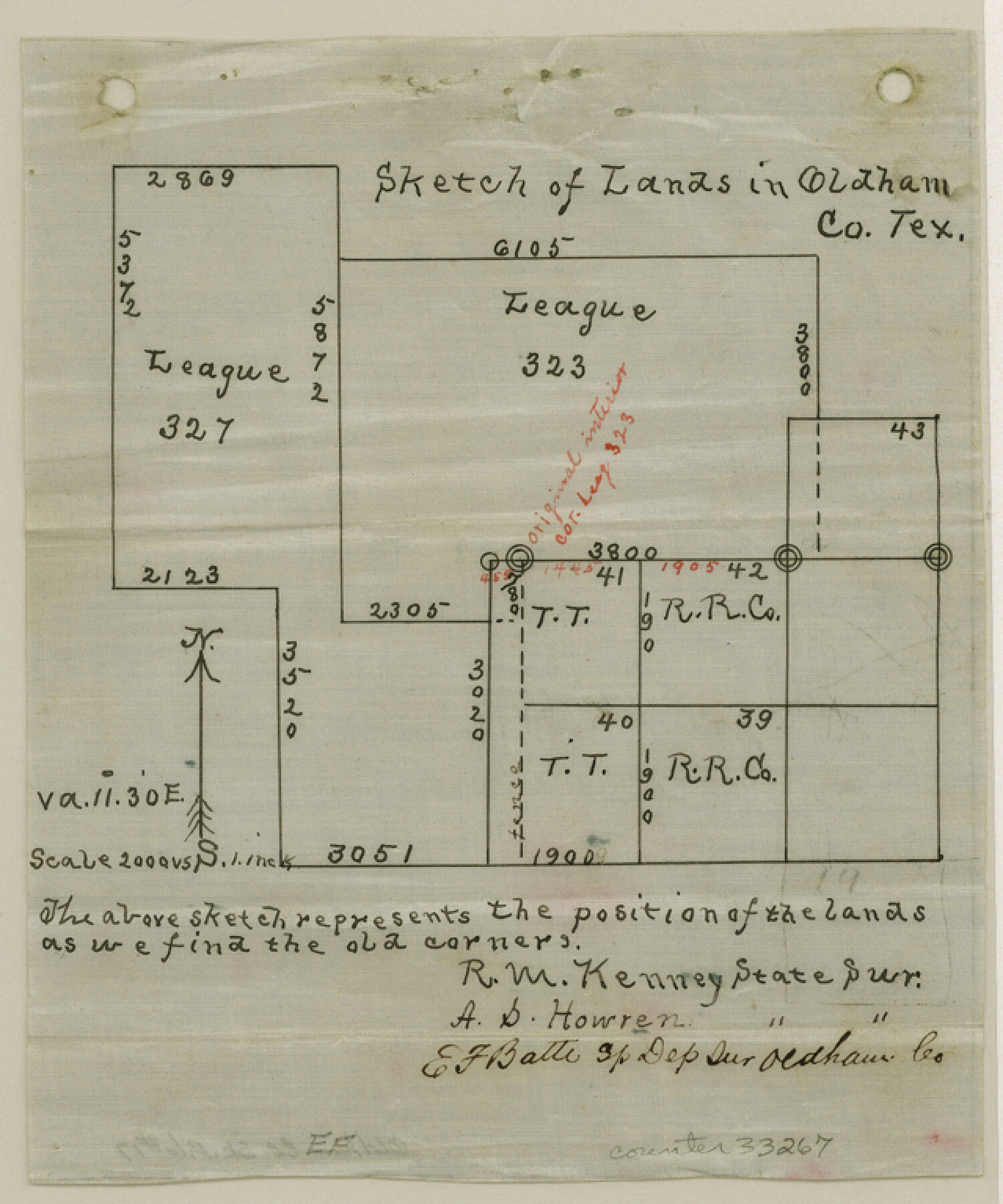 33267, Oldham County Sketch File 17, General Map Collection