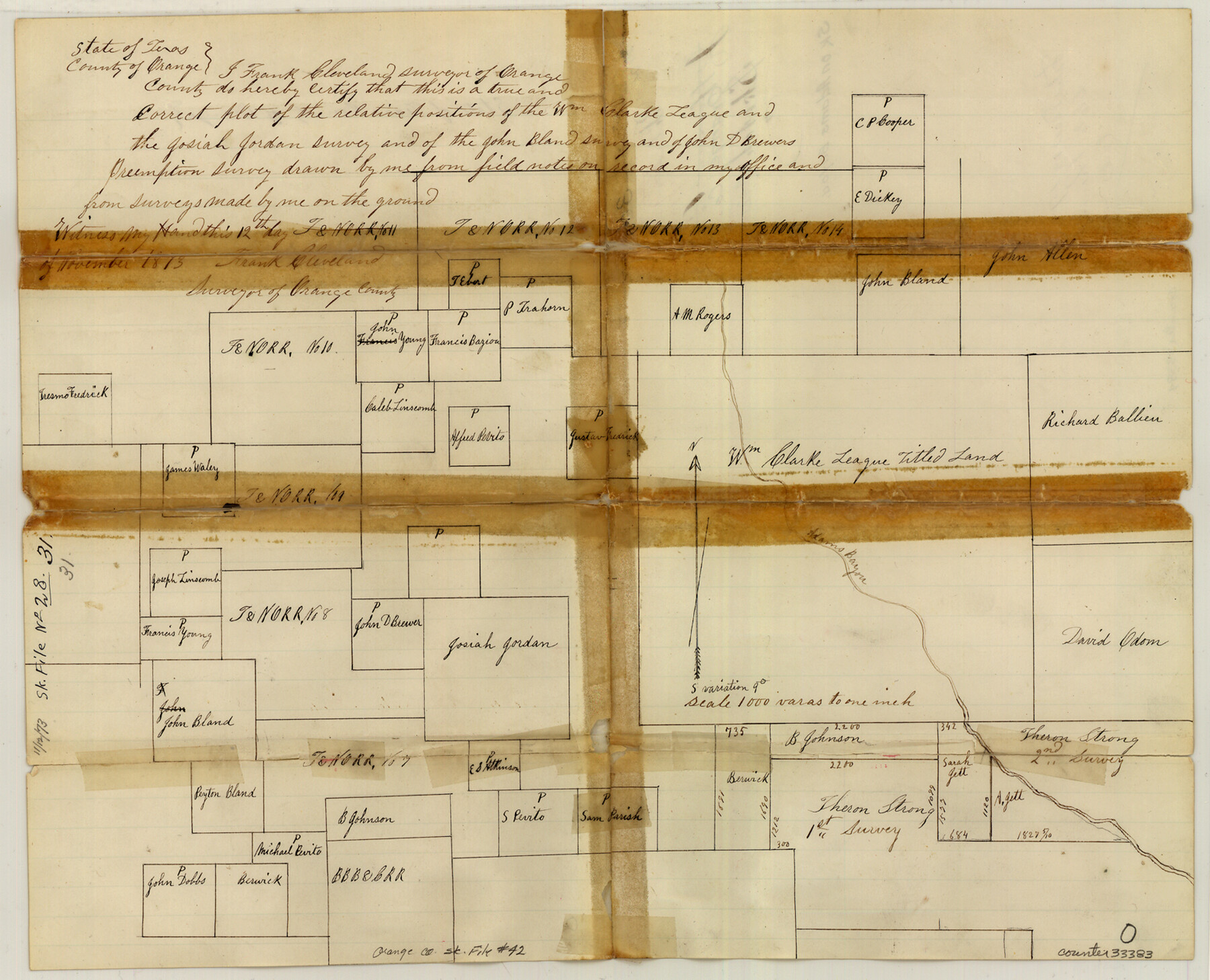 33383, Orange County Sketch File 42, General Map Collection