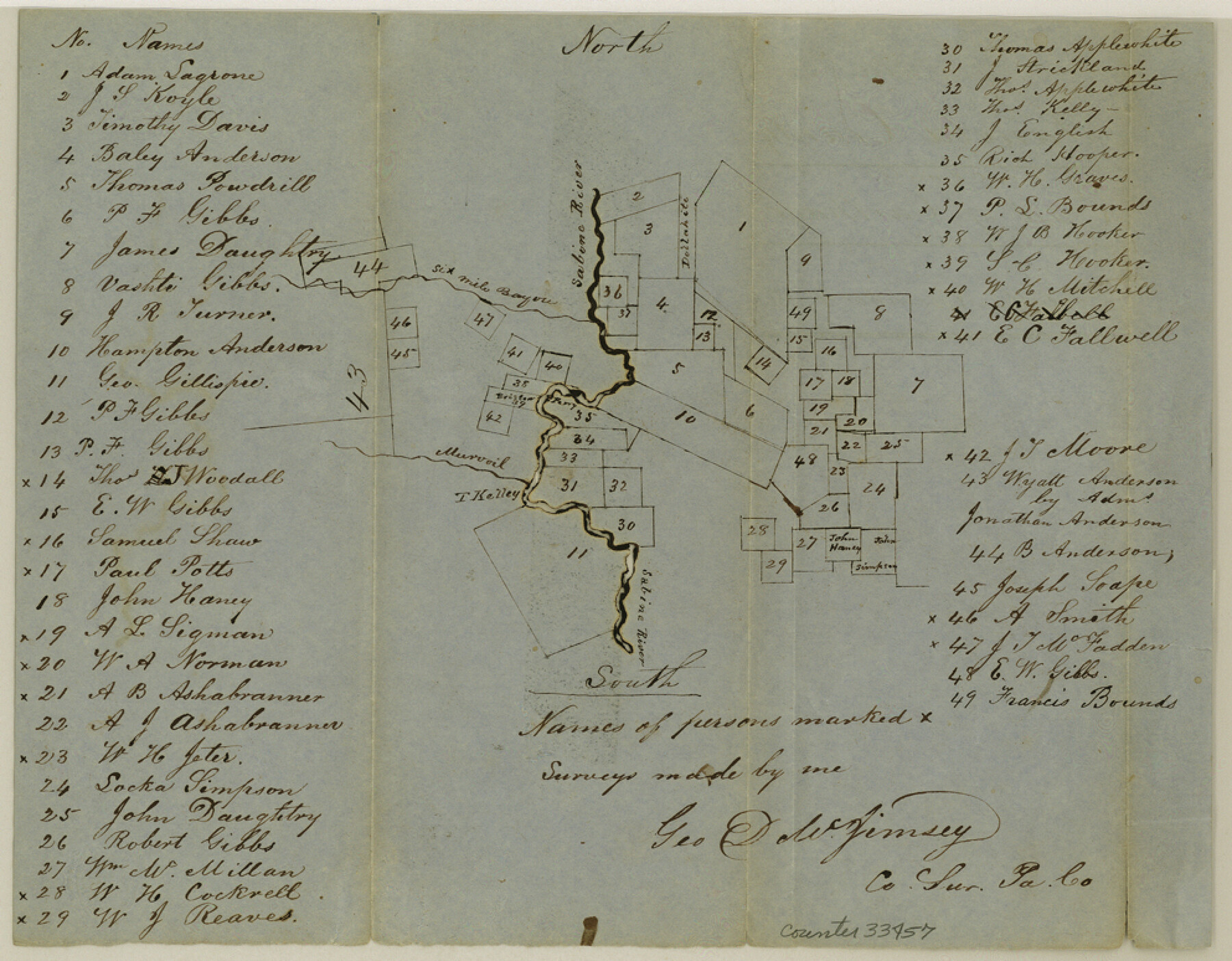 33457, Panola County Sketch File 7, General Map Collection