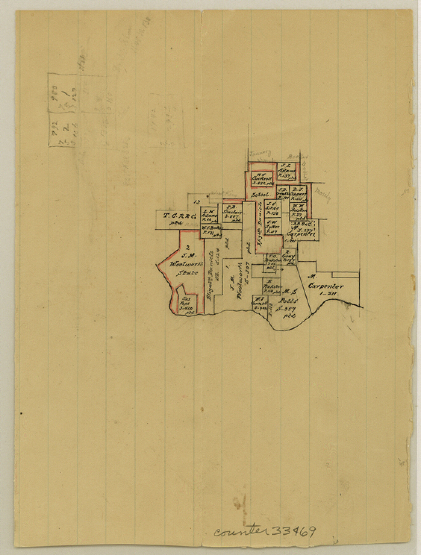 33469, Panola County Sketch File 12, General Map Collection