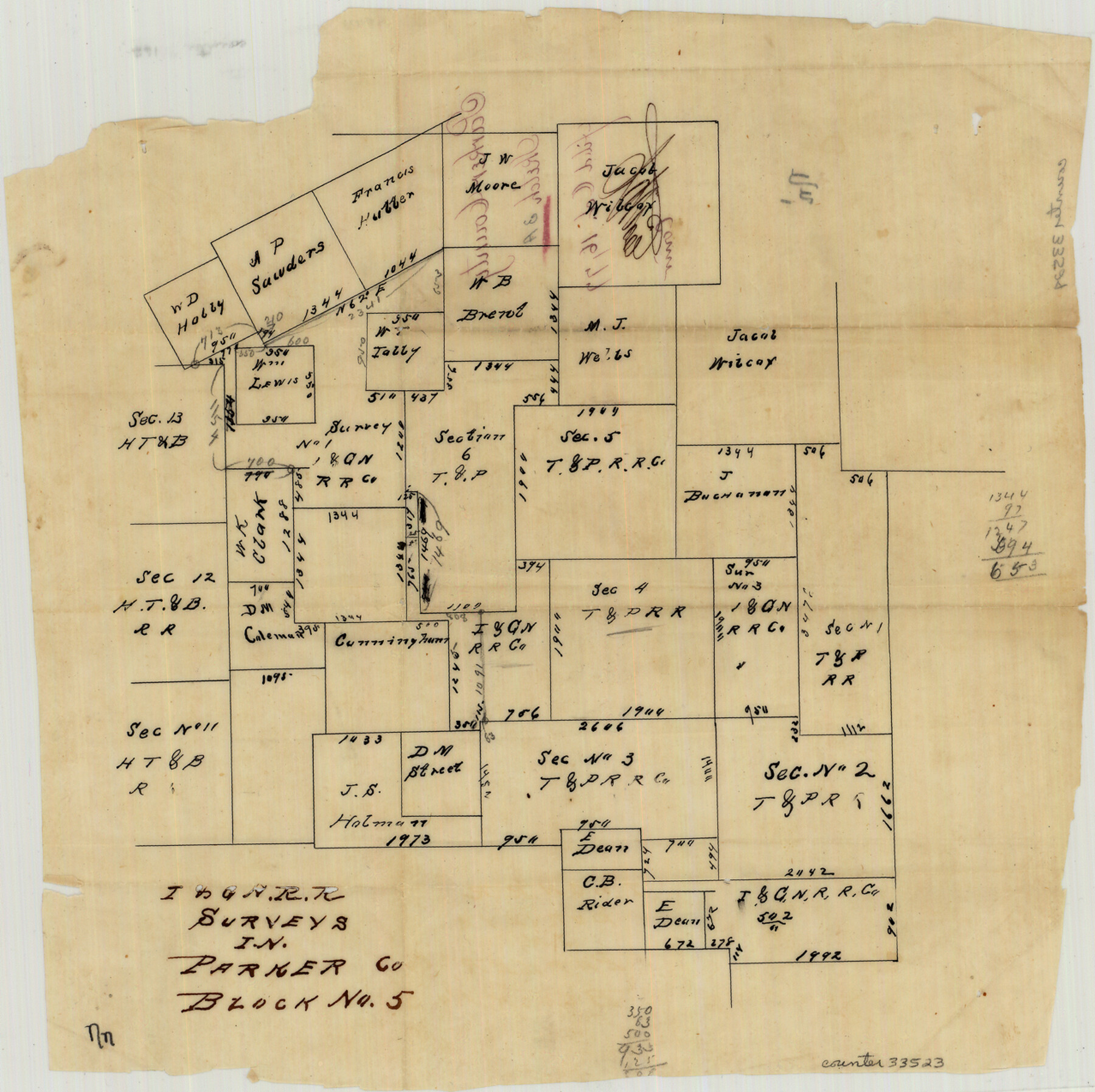 33523, Parker County Sketch File 3a, General Map Collection