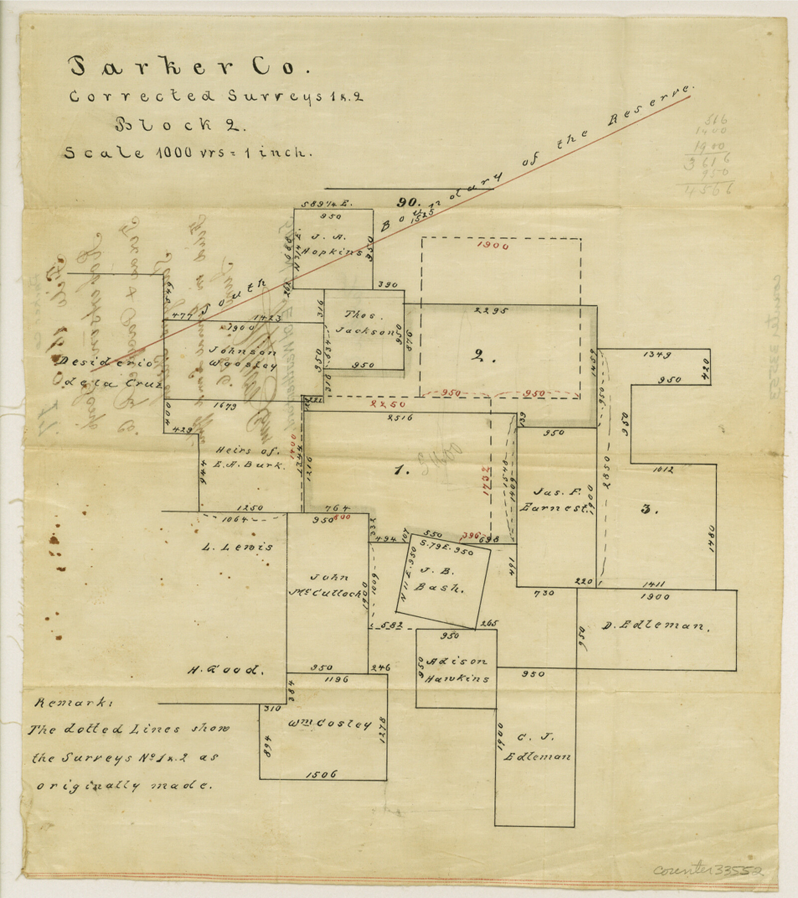 33552, Parker County Sketch File 17, General Map Collection