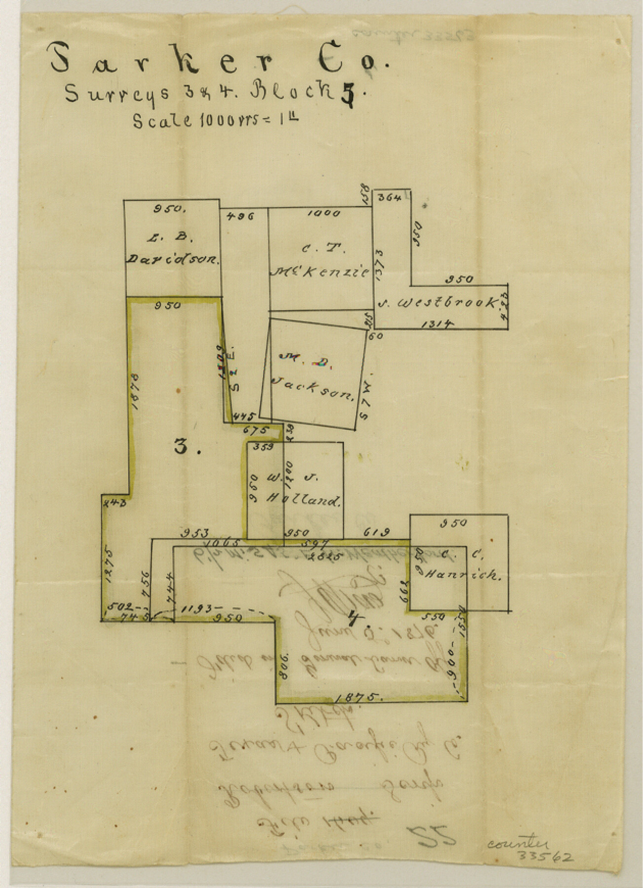 33562, Parker County Sketch File 22, General Map Collection