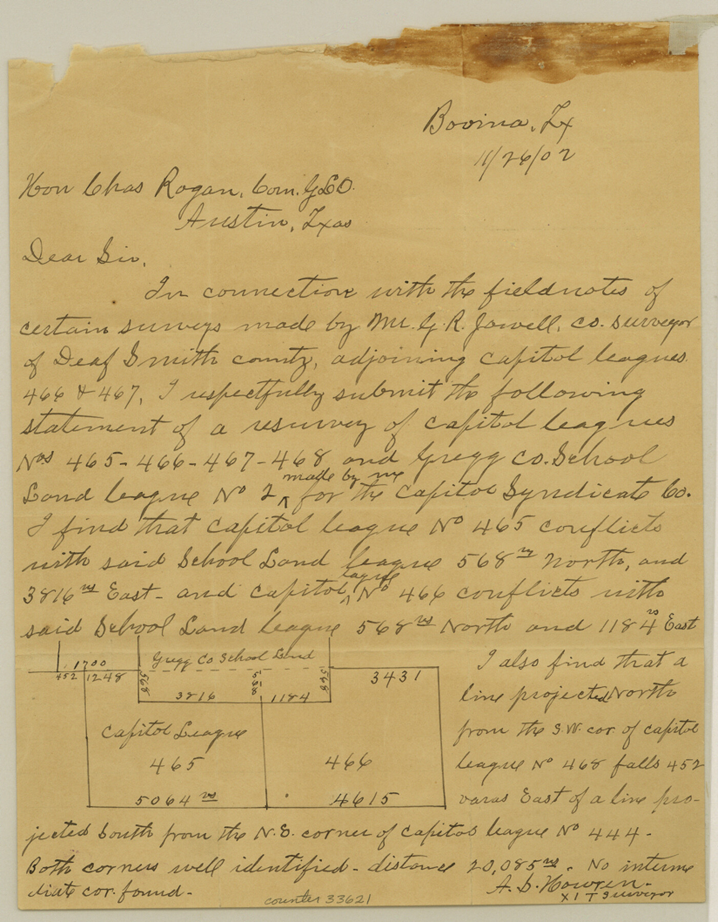 33621, Parmer County Sketch File 1, General Map Collection