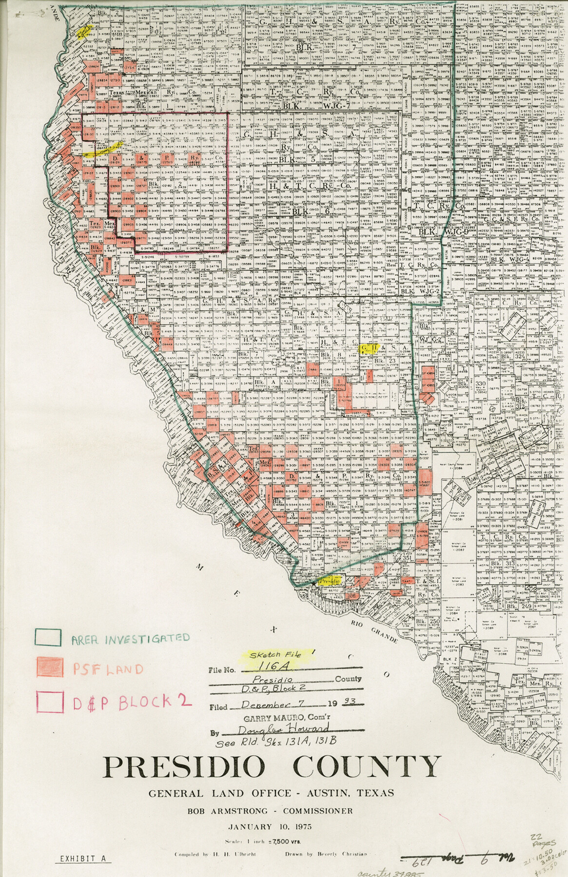34885, Presidio County Sketch File 116A, General Map Collection