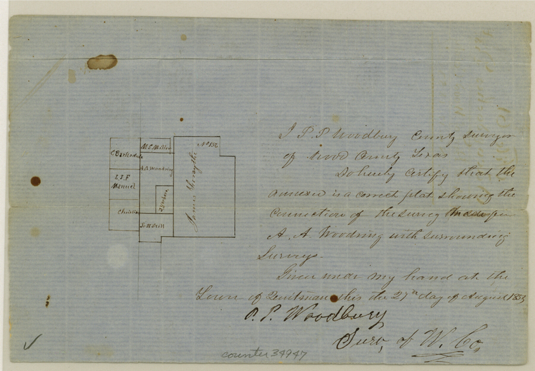 34947, Rains County Sketch File 3, General Map Collection