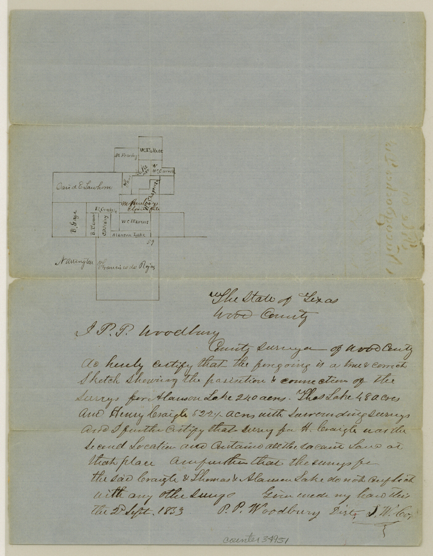 34951, Rains County Sketch File 4, General Map Collection