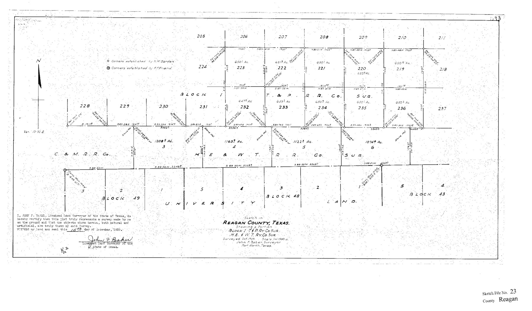 35016, Reagan County Sketch File 23, General Map Collection