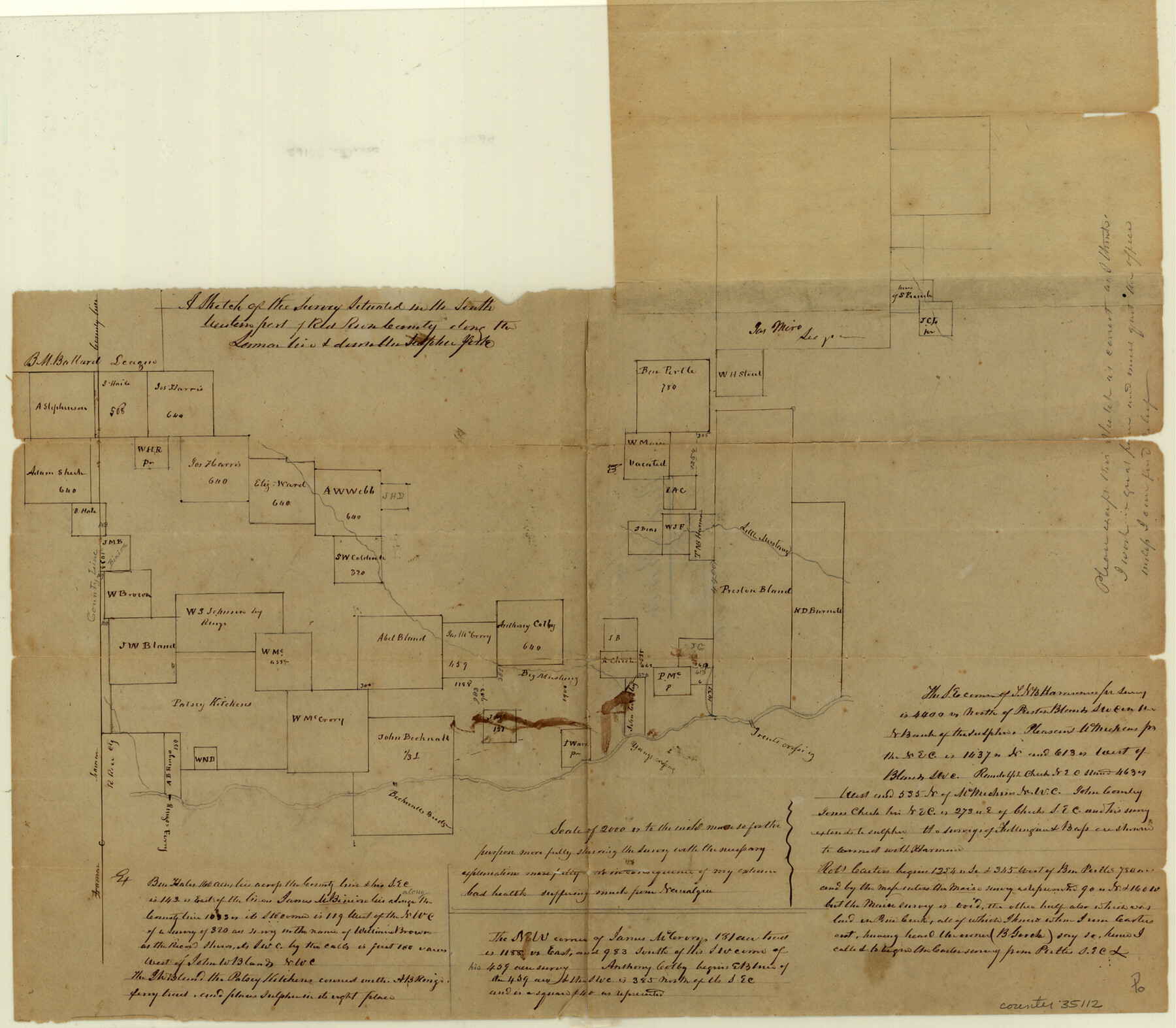 35112, Red River County Sketch File 8, General Map Collection