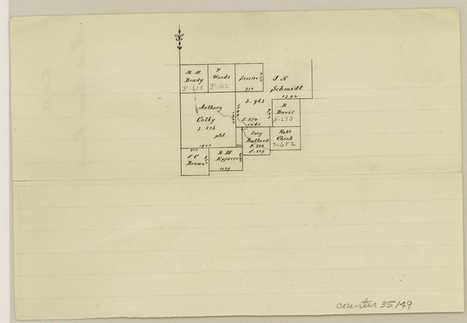 35149, Red River County Sketch File 18, General Map Collection