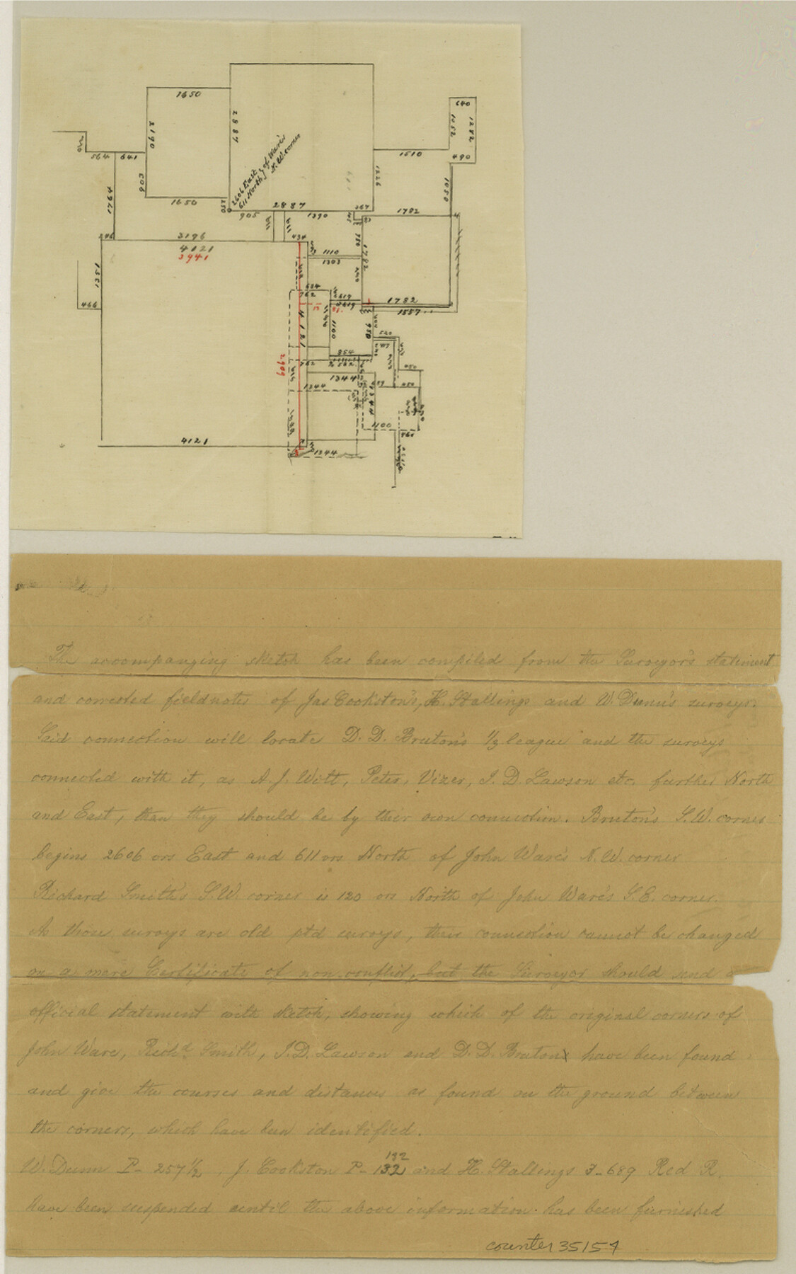 35154, Red River County Sketch File 21, General Map Collection