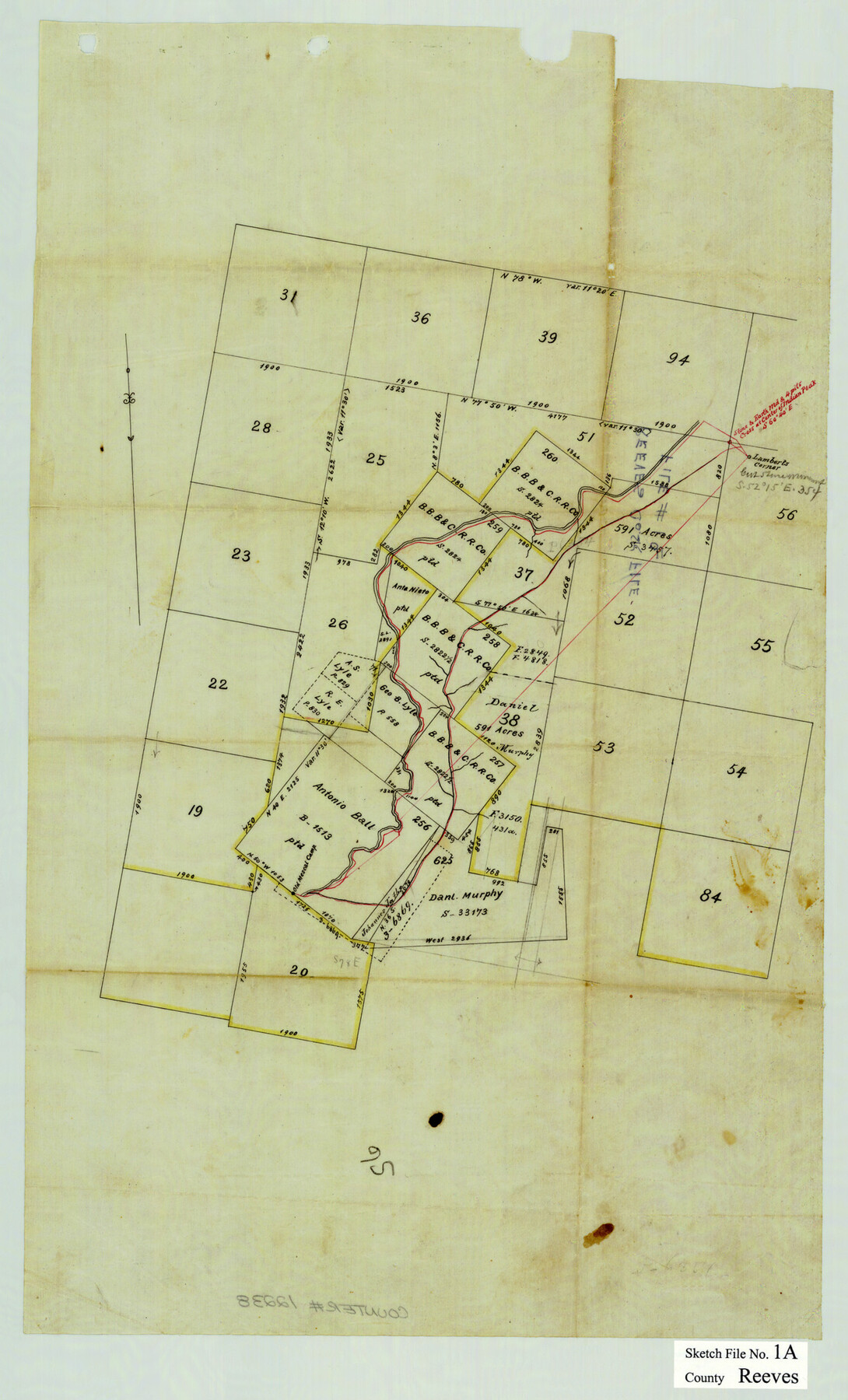 35181, Reeves County Sketch File 1a, General Map Collection