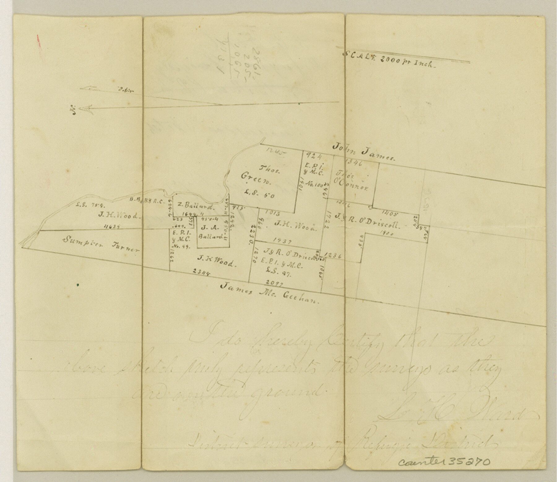 35270, Refugio County Sketch File 16, General Map Collection