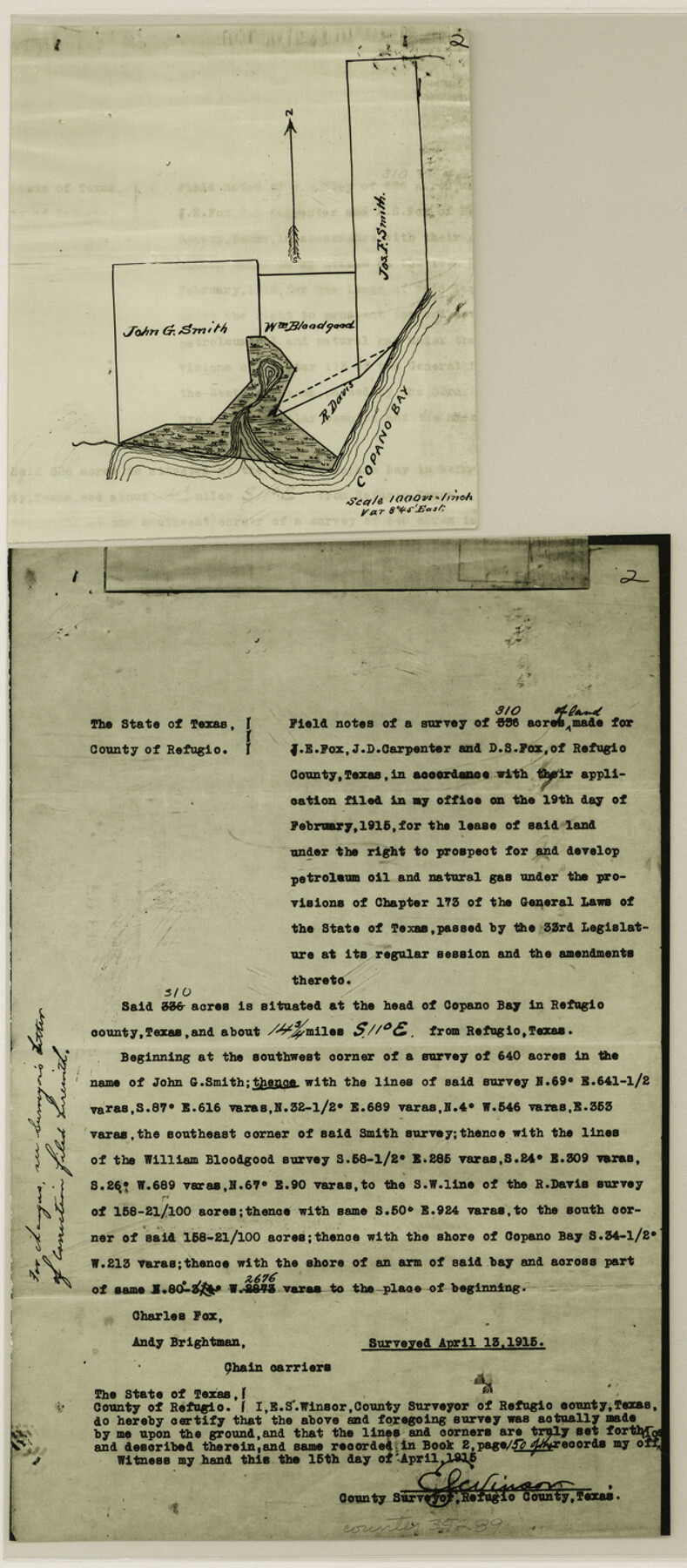 35289, Refugio County Sketch File 25, General Map Collection