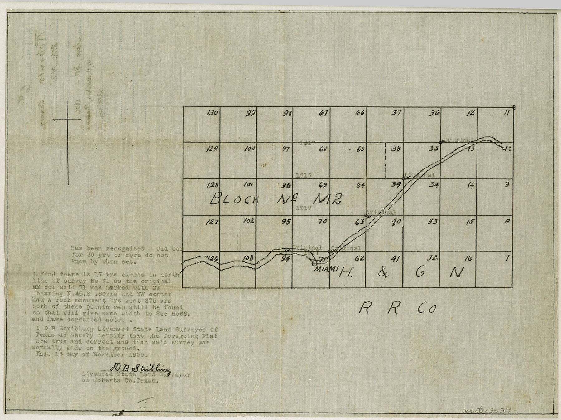 35314, Roberts County Sketch File 6, General Map Collection