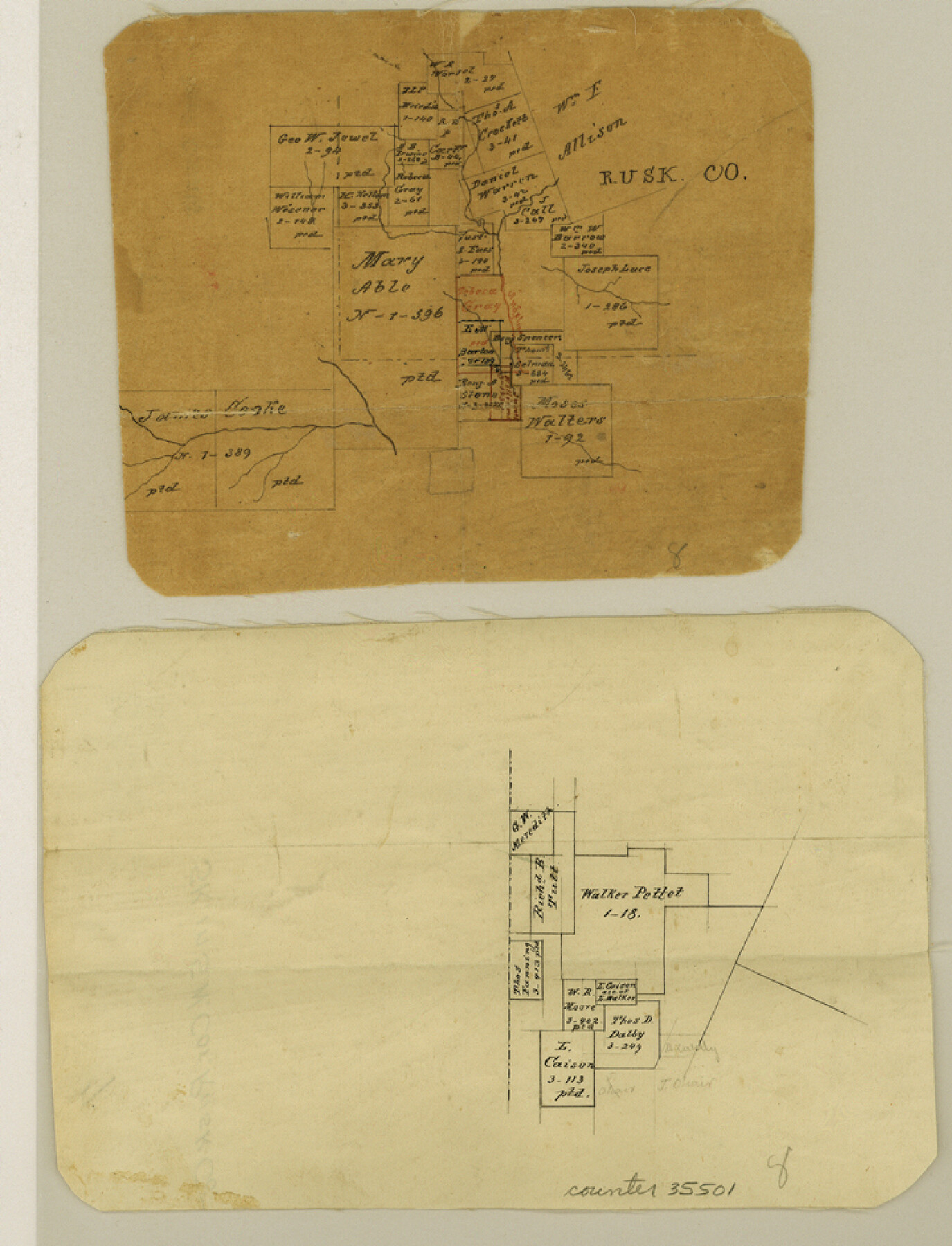 35501, Rusk County Sketch File 7, General Map Collection