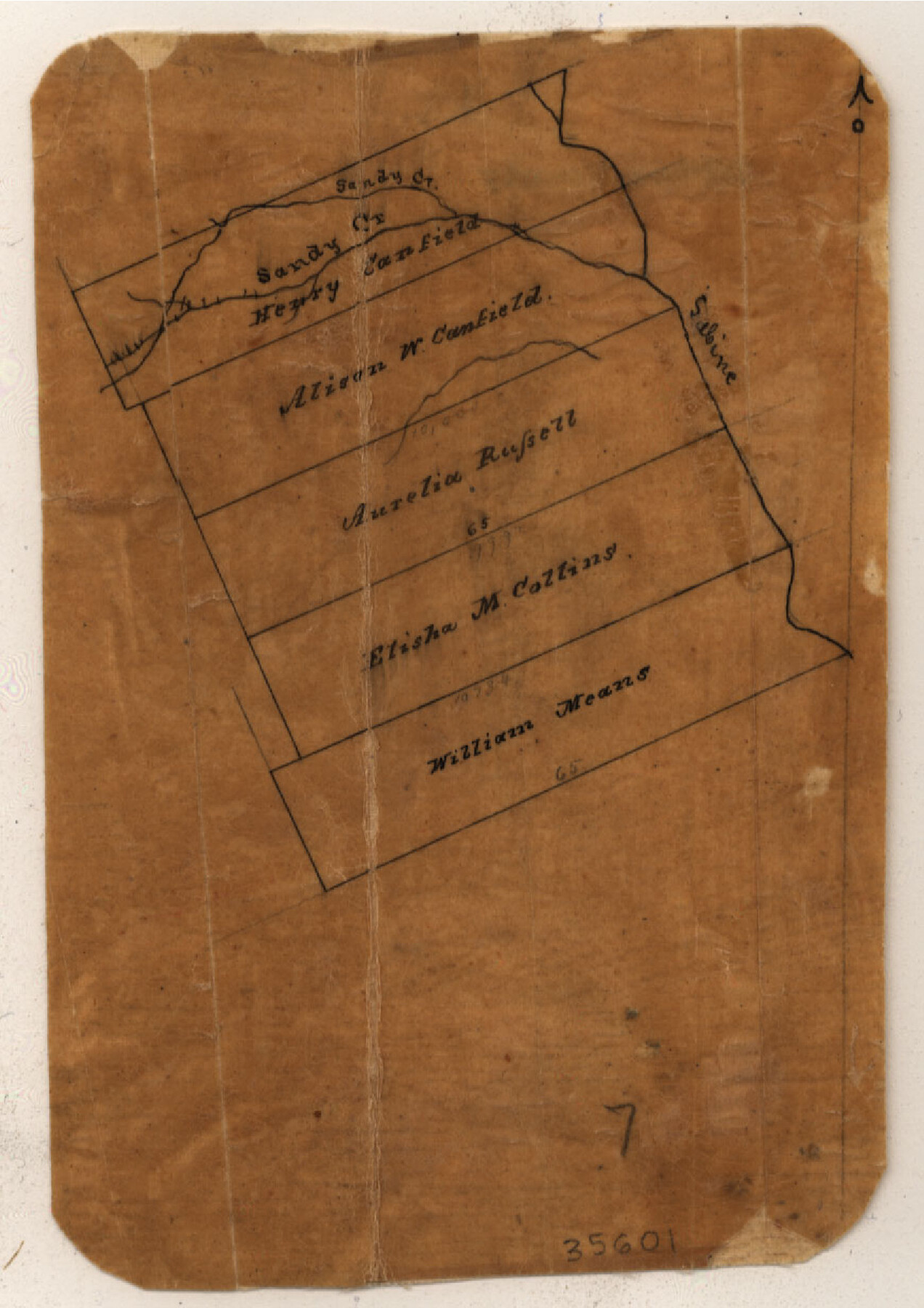35601, Sabine County Sketch File 1, General Map Collection